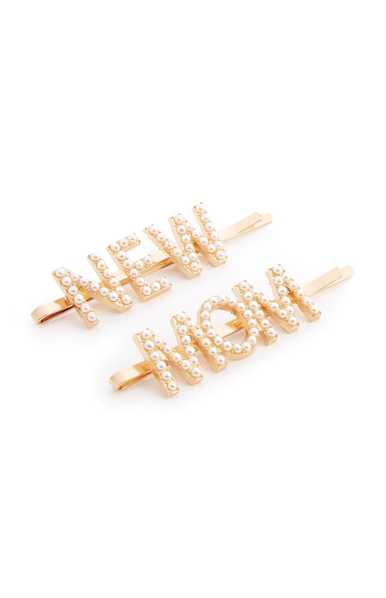 Barrettes à perles New Mom