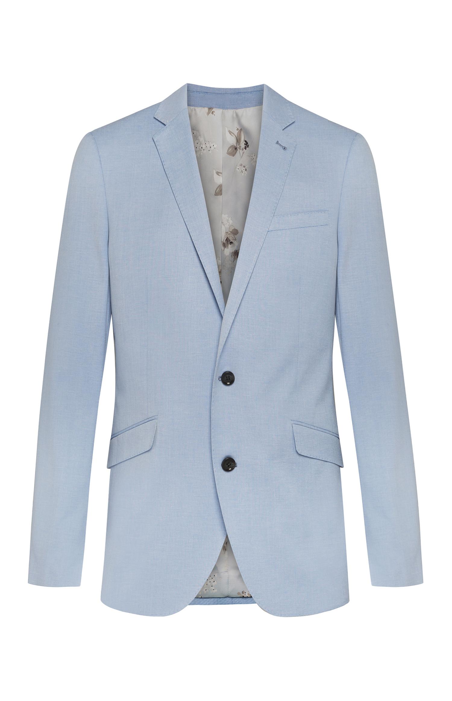 Veste de costume bleu ciel en lin