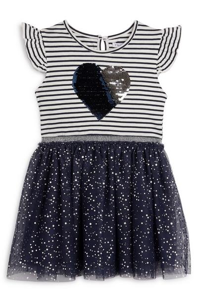 Marineblaues 2-in-1-Tutu-Kleid (kleine Mädchen)