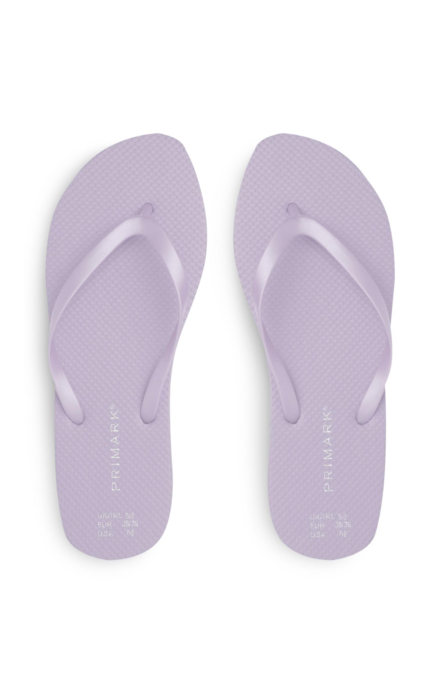 Chinelos dedo lilás