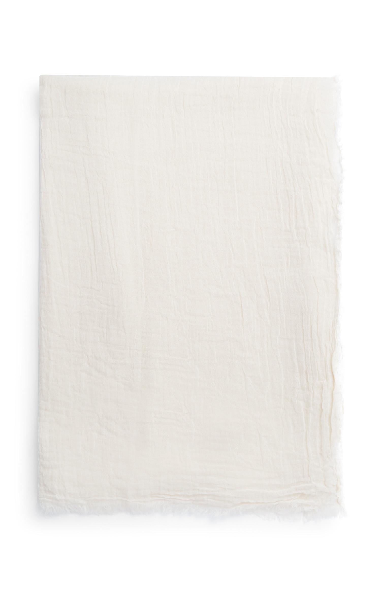 Foulard extra long ivoire