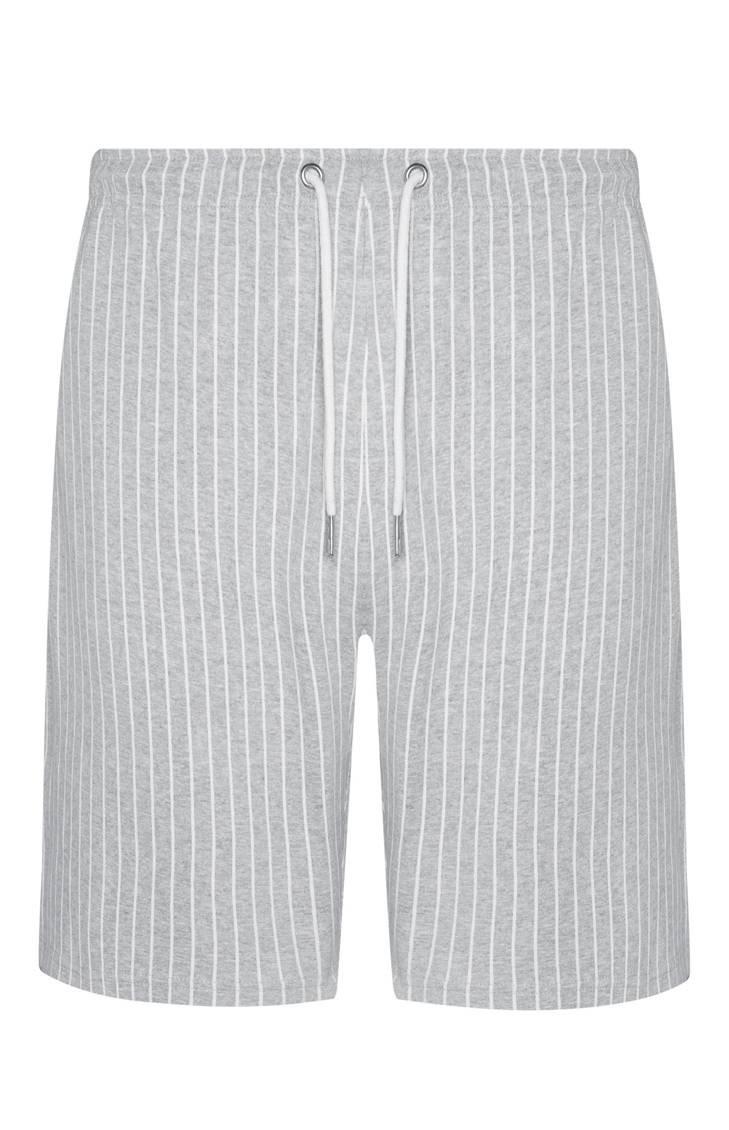 Calções Kem Cetinay riscas finas cinzento