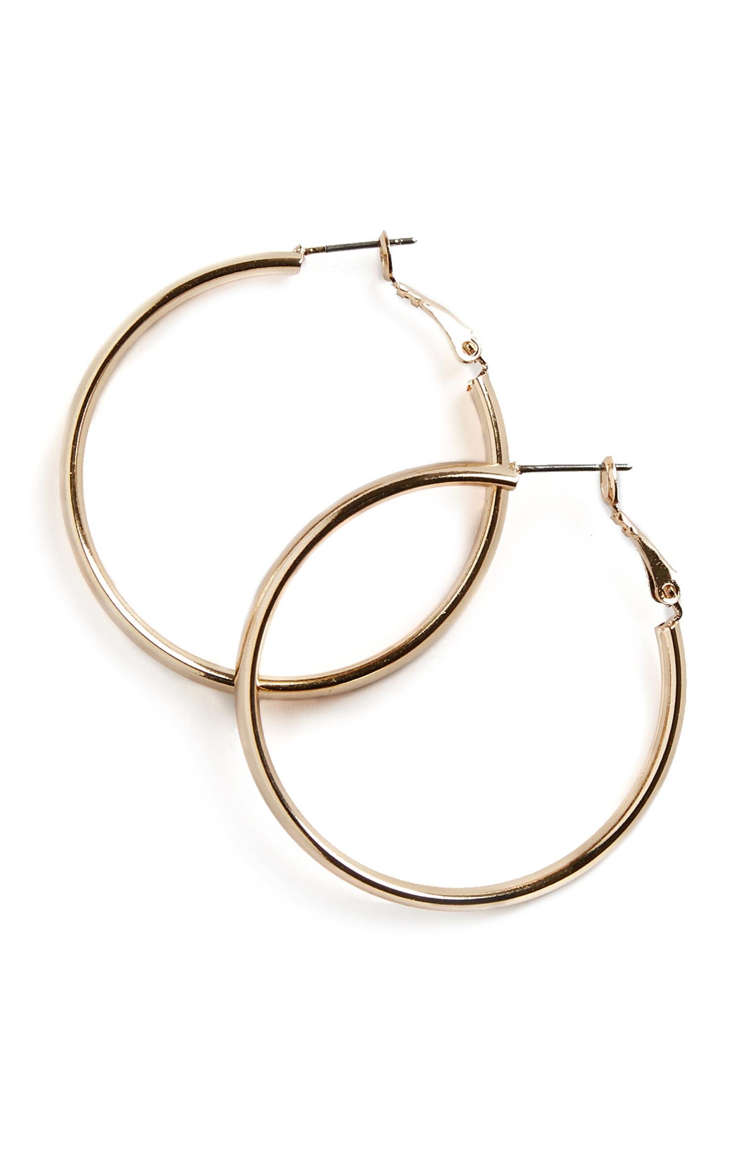 Argolas dourado amarelo