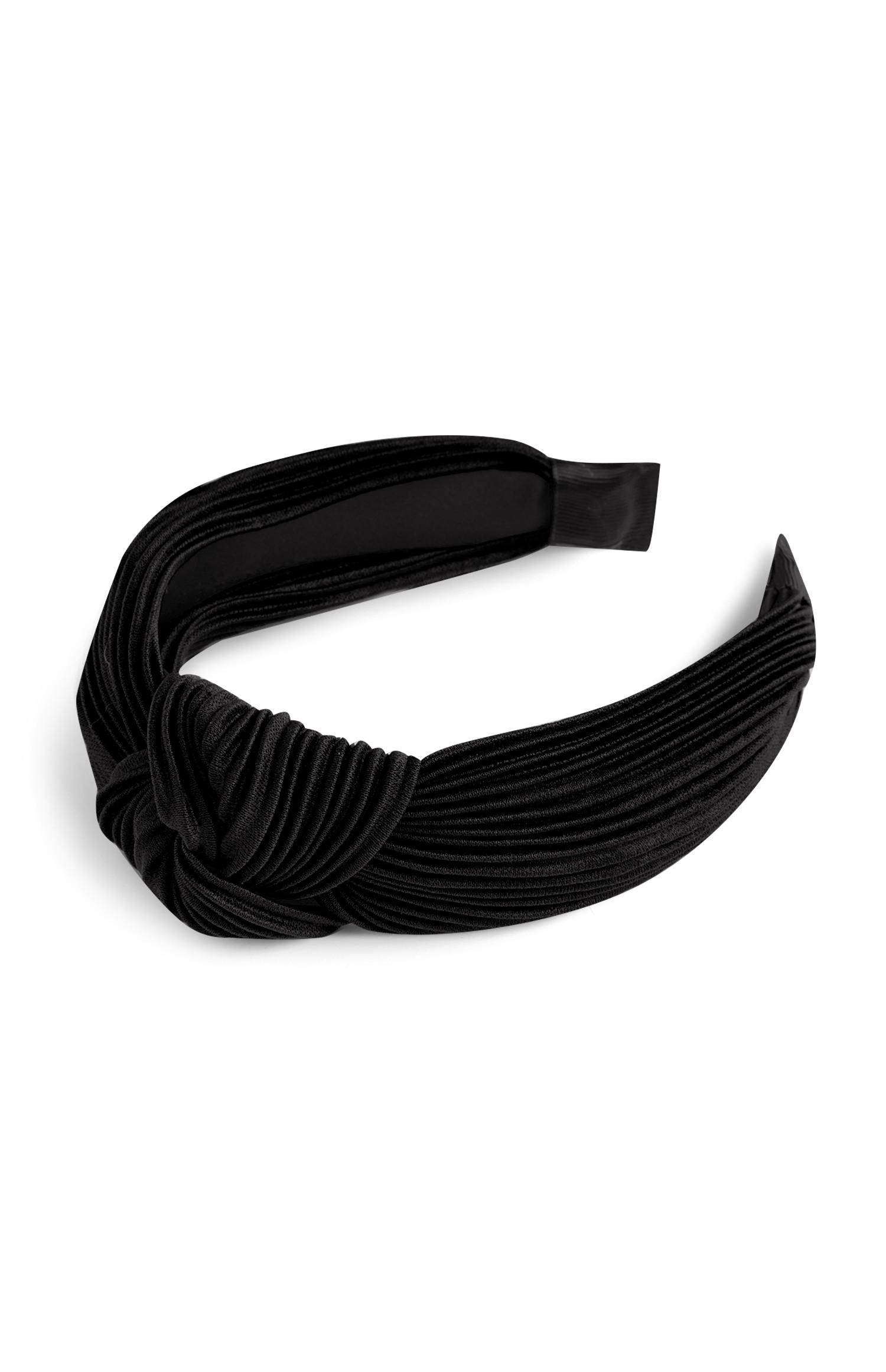 Bandolete nó plissado preto