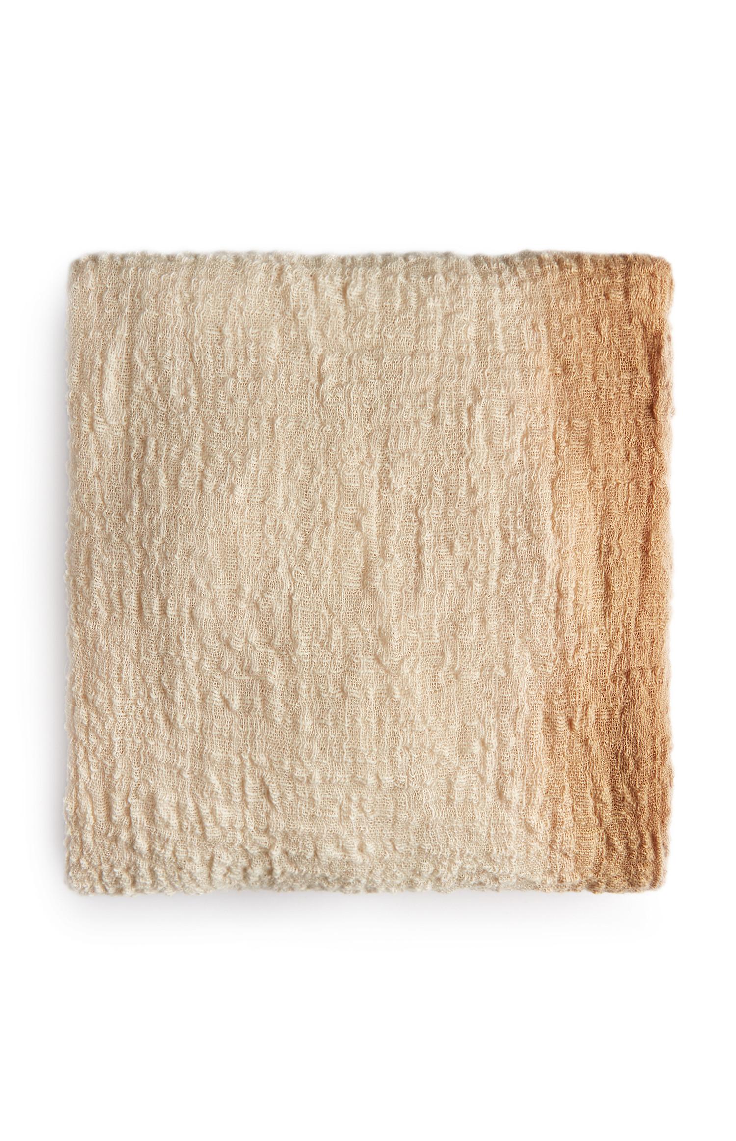 Lenço ombré cinzento-acastanhado