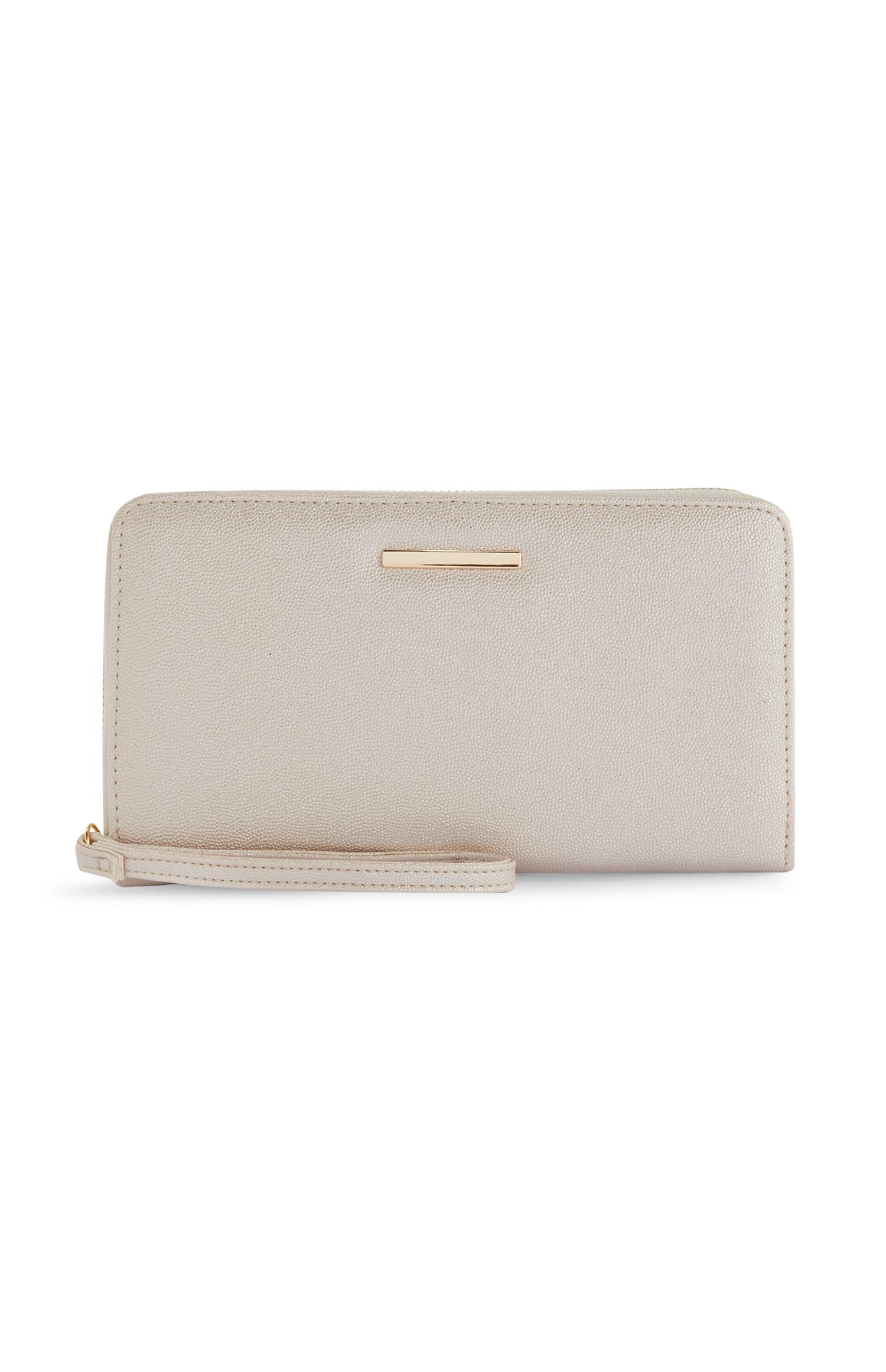 Mala clutch grande dourado