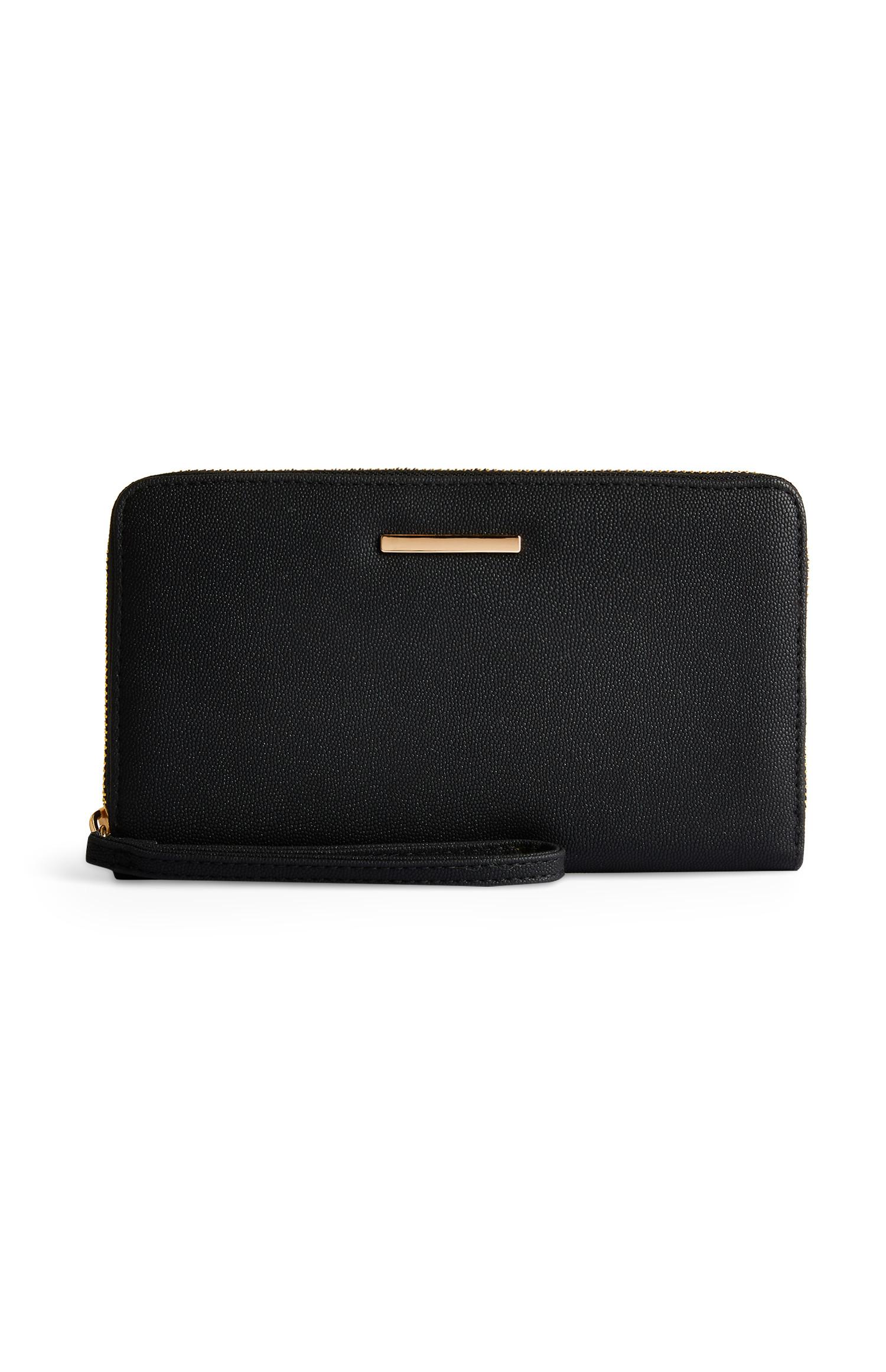 Mala clutch brilho preto