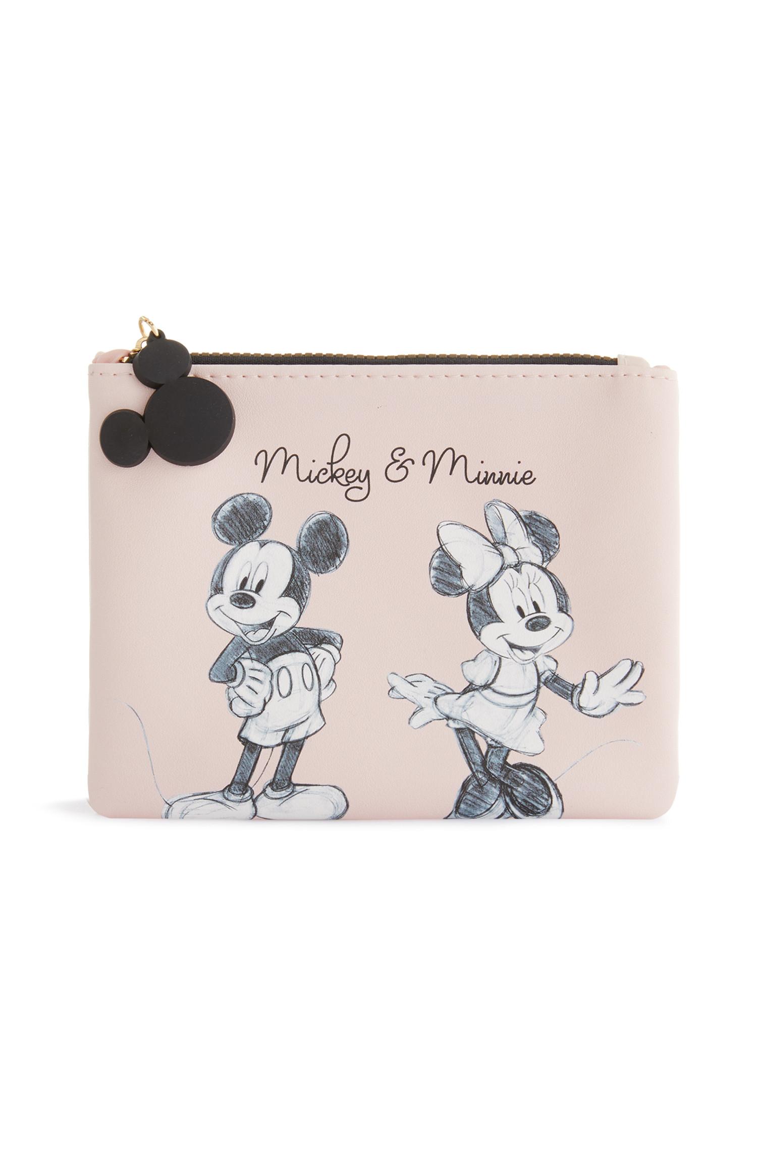 Bolsa porta-moedas Minnie Mouse cor-de-rosa