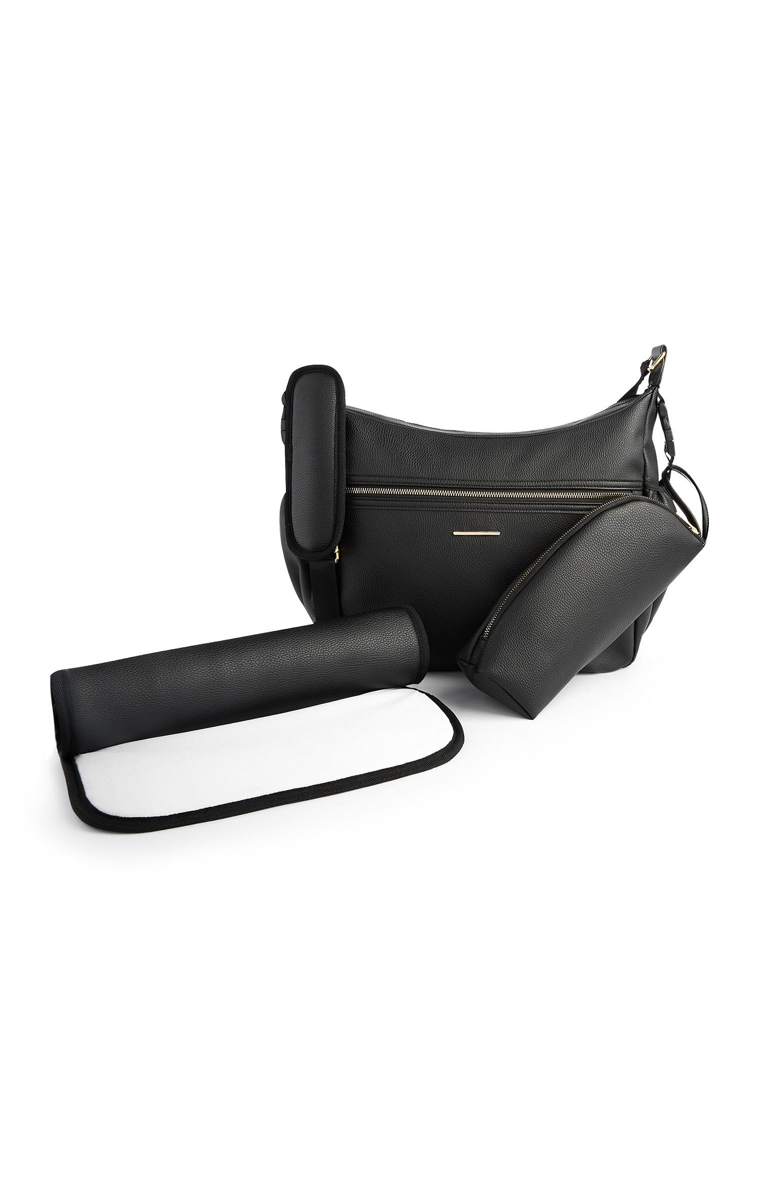 Mala tiracolo muda-fraldas bebé preto