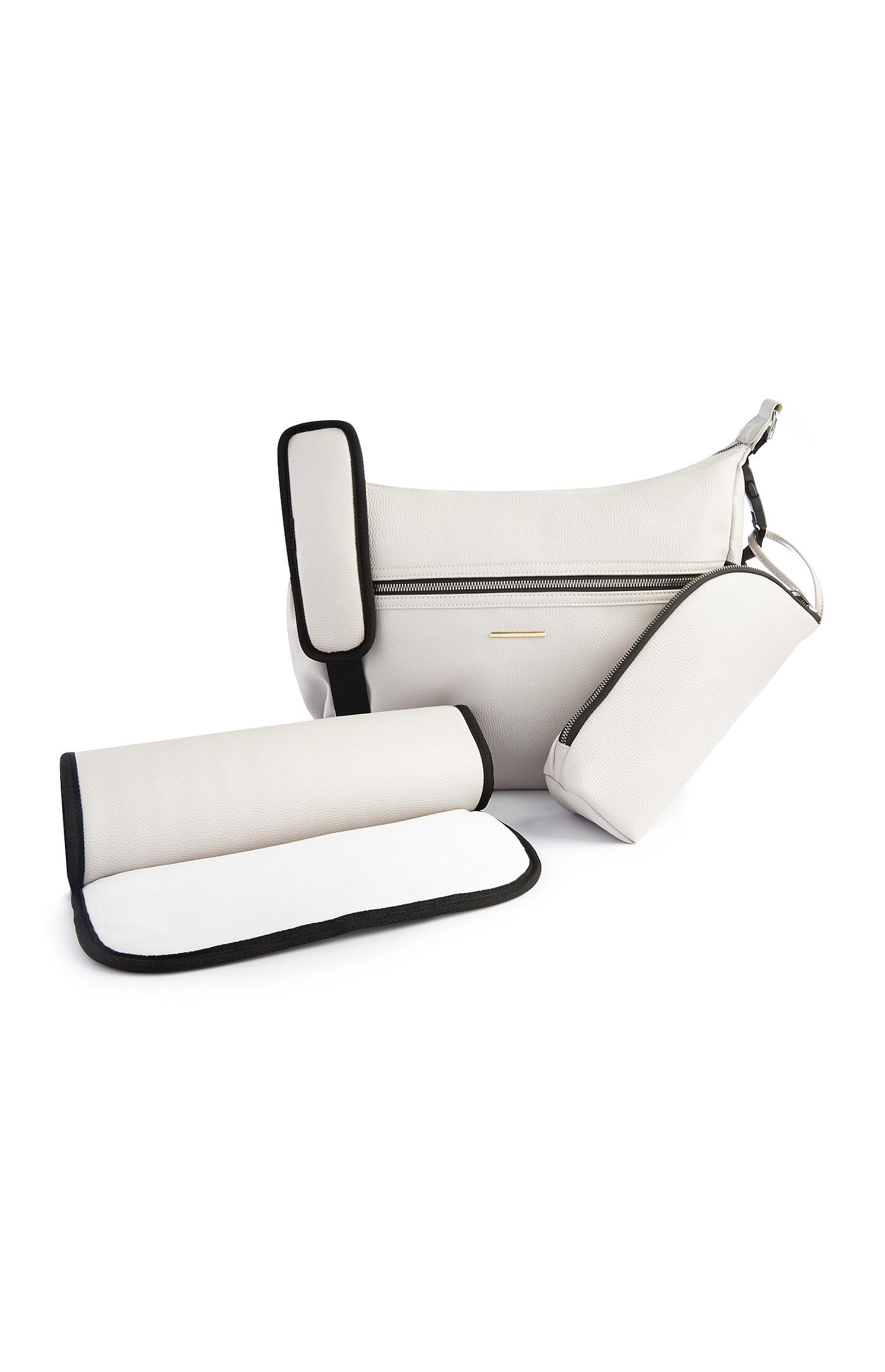 Mala tiracolo muda-fraldas bebé cinzento