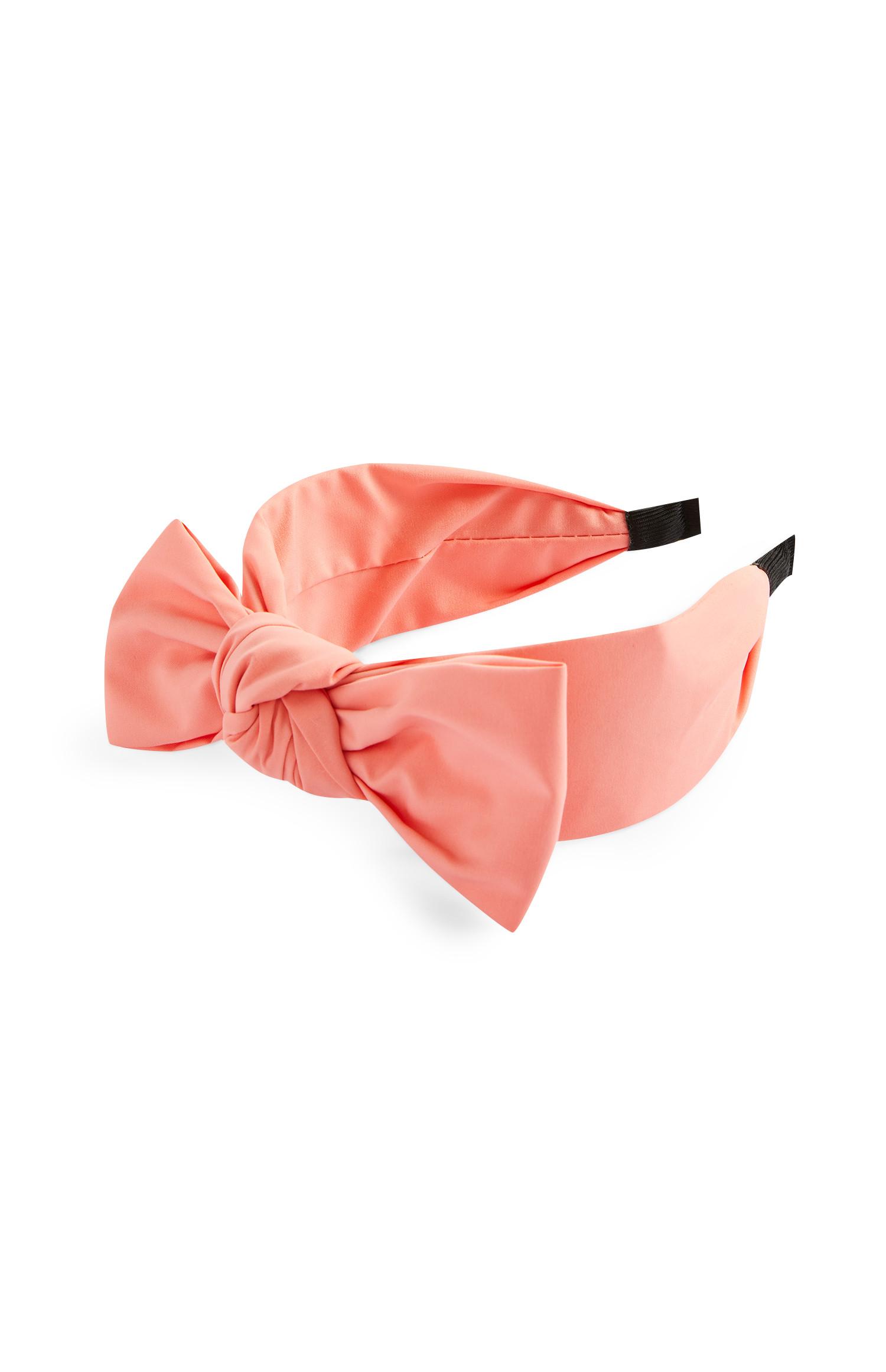 Bandolete grossa laço nó rosa