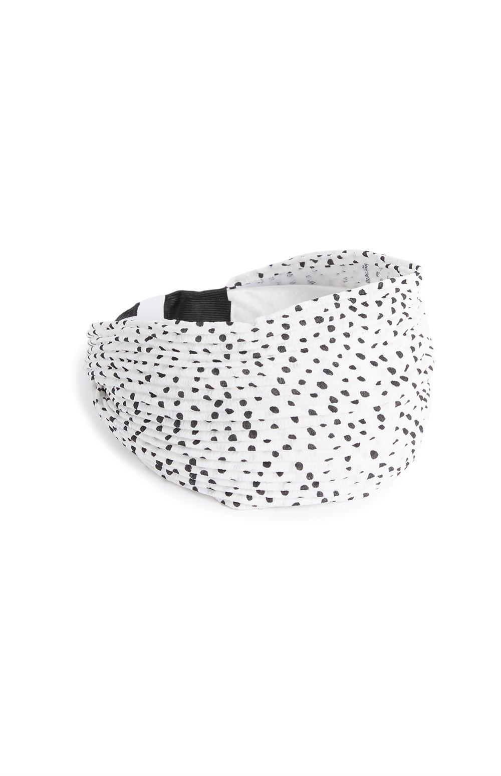 Bandolete bolinhas preto e branco