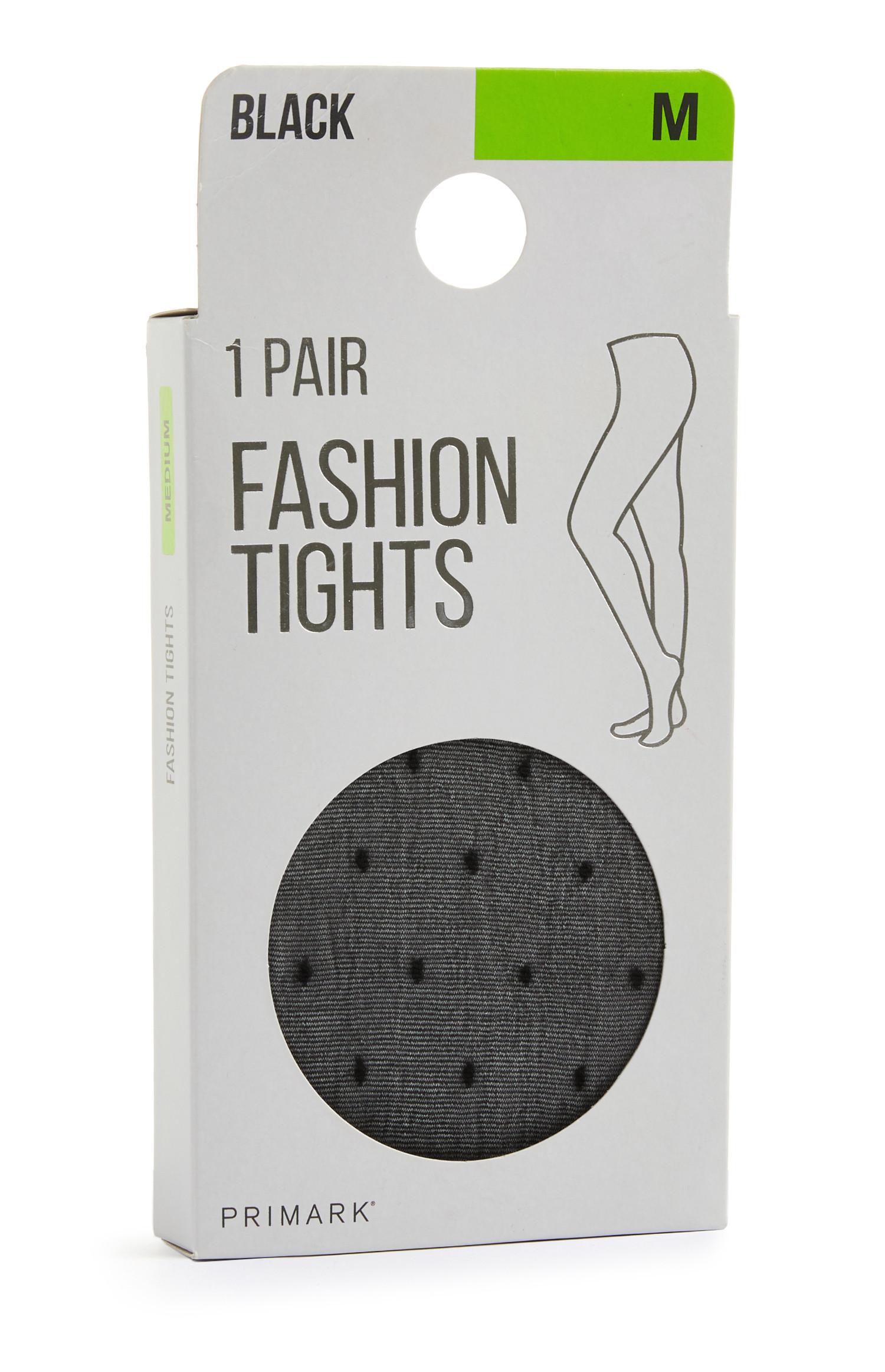 Collants bolinhas preto