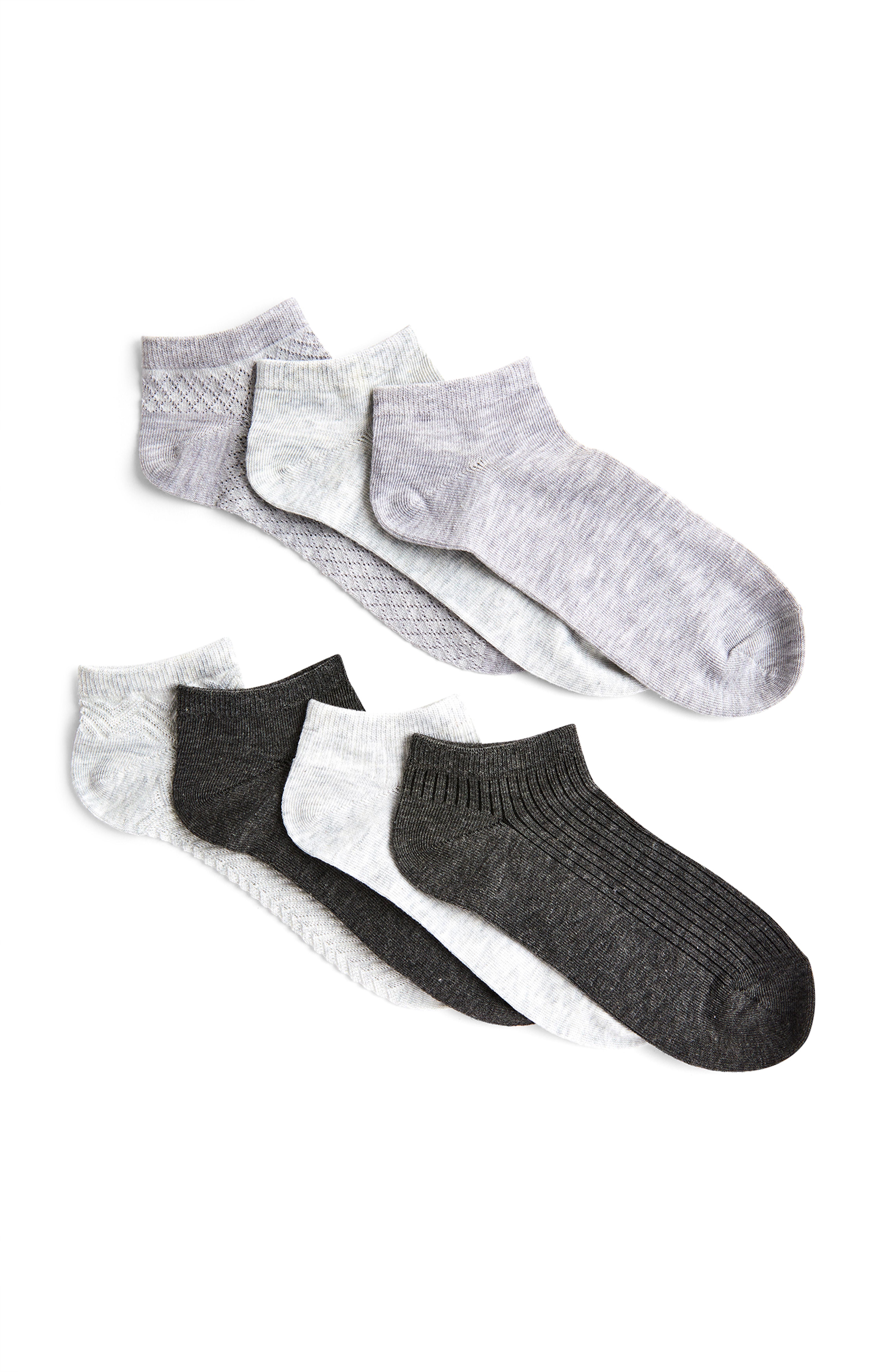 Mixed Grey Trainer Socks 7 Pack | Women's Socks & Tights | Women's ...