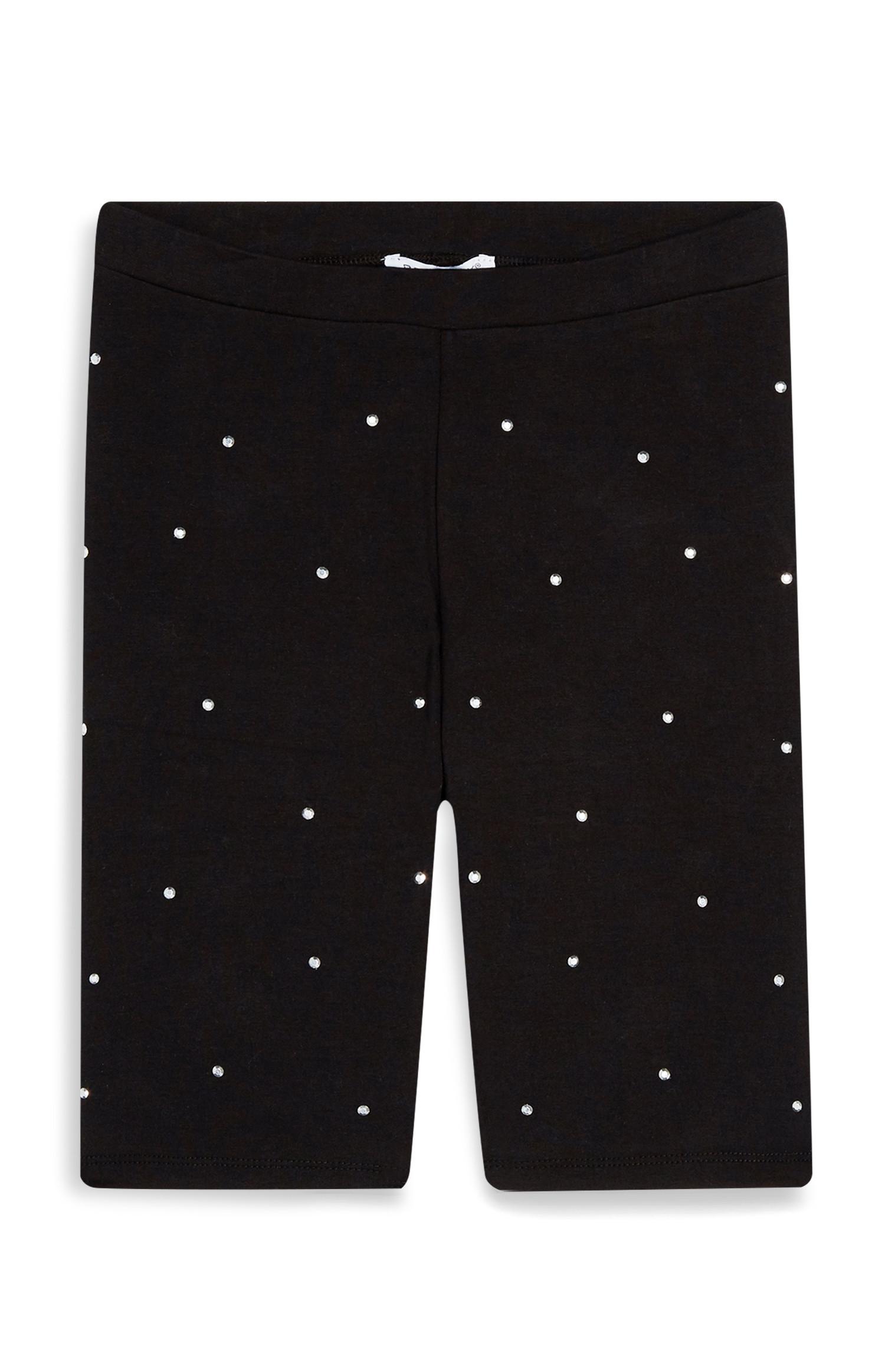 Shorts da ciclista con strass da ragazza