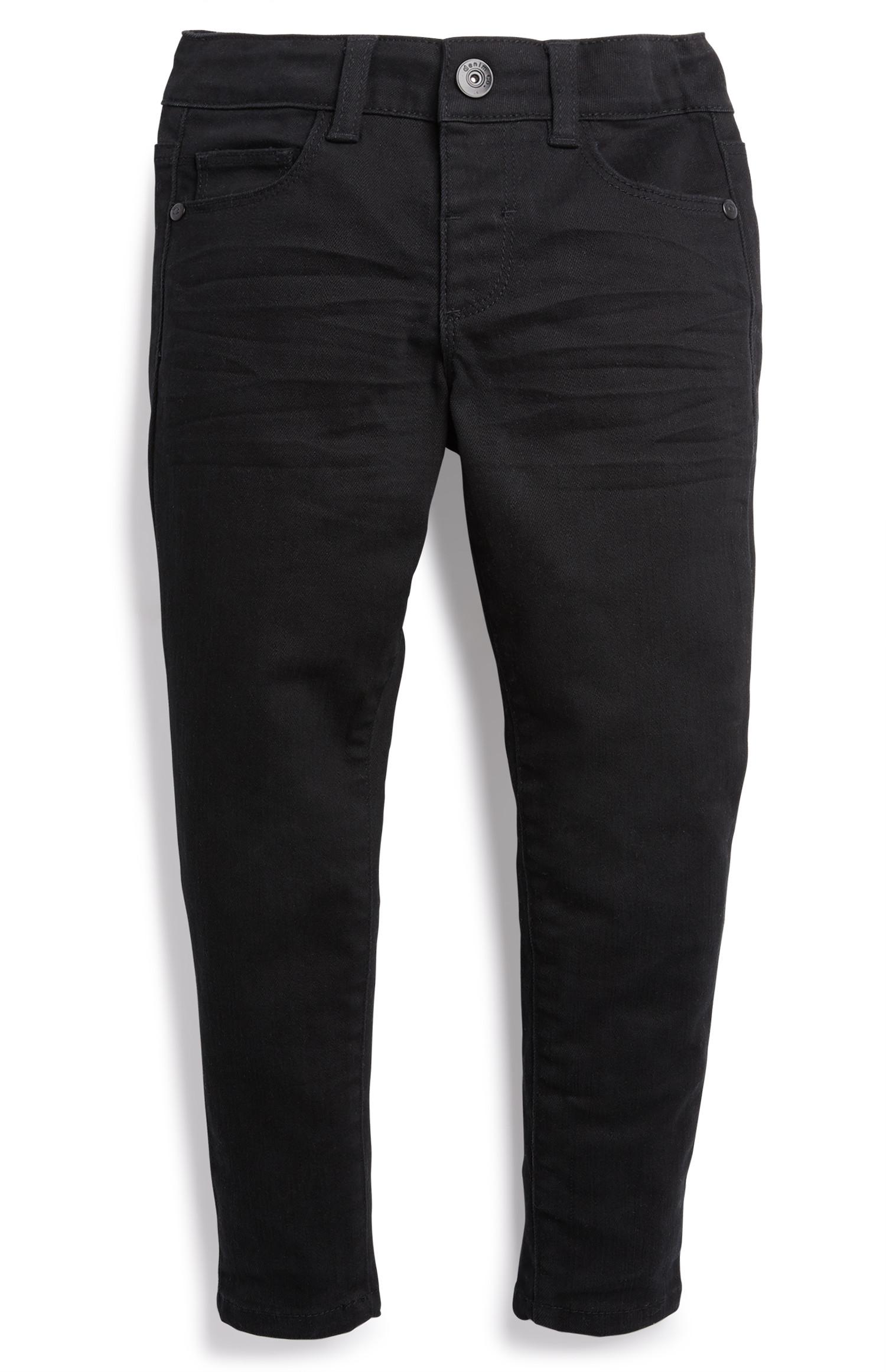 black twill pants