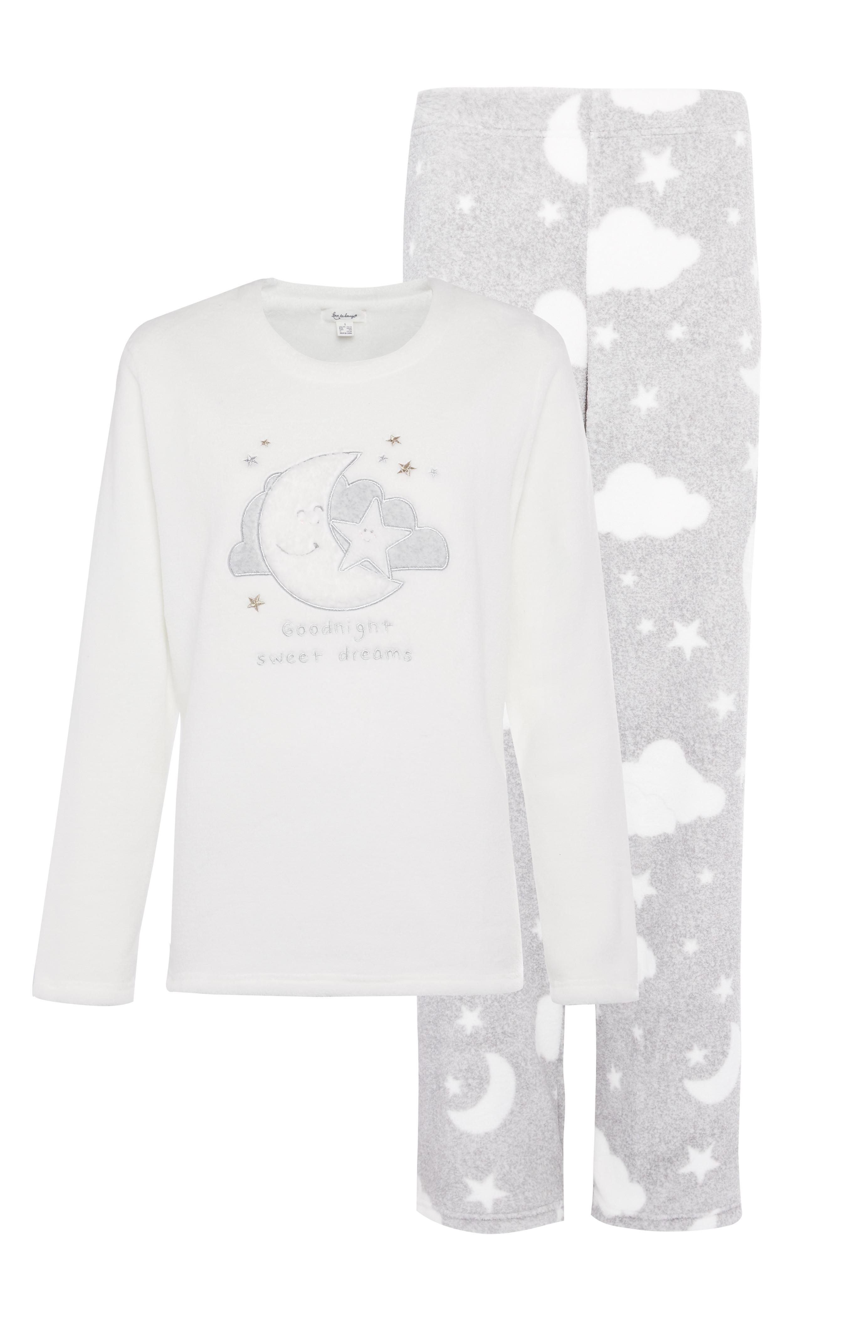 fleece pyjamas womens primark