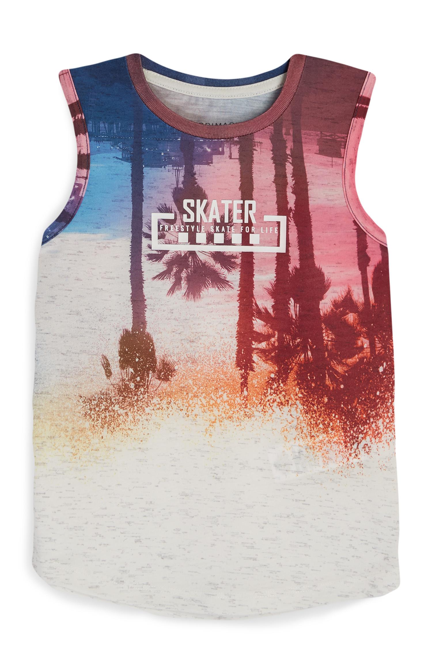 Top s/ mangas Skater menina