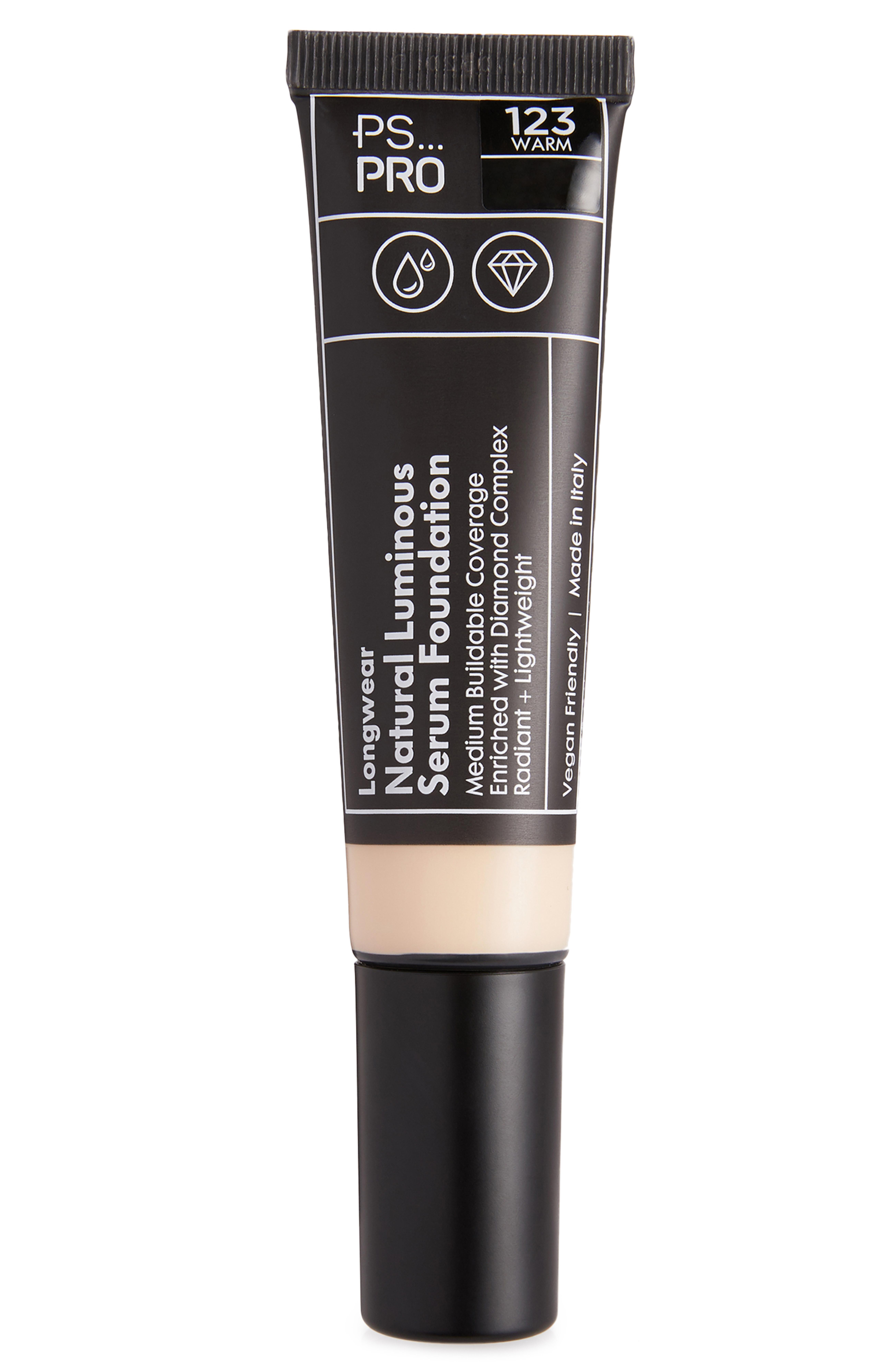 „PS Pro 123 Warm“ Lang anhaltende Serum-Foundation für einen natürlich strahlenden Teint