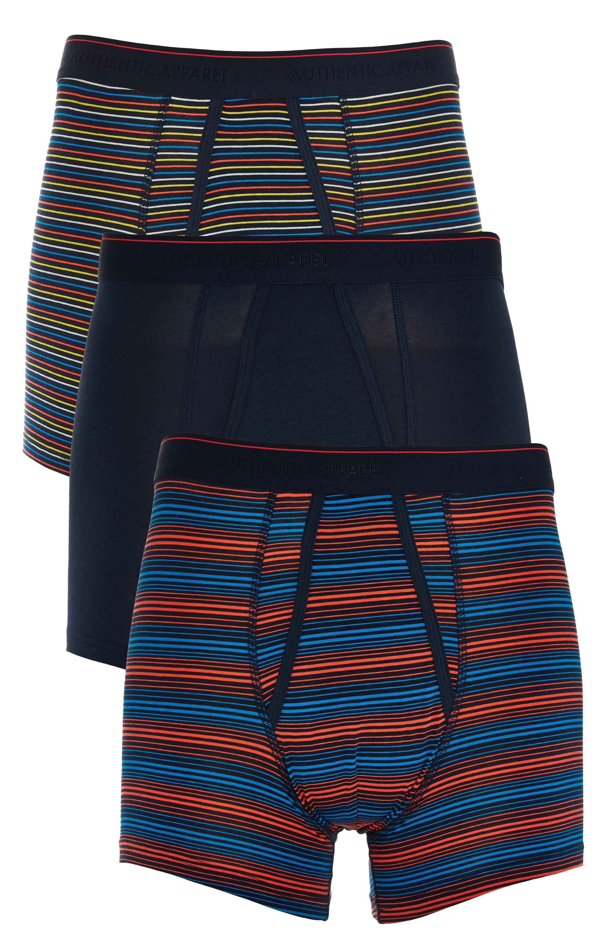 Mixed Colour Stripes Modal Trunks 3 Pack Men's Underwear & Boxers