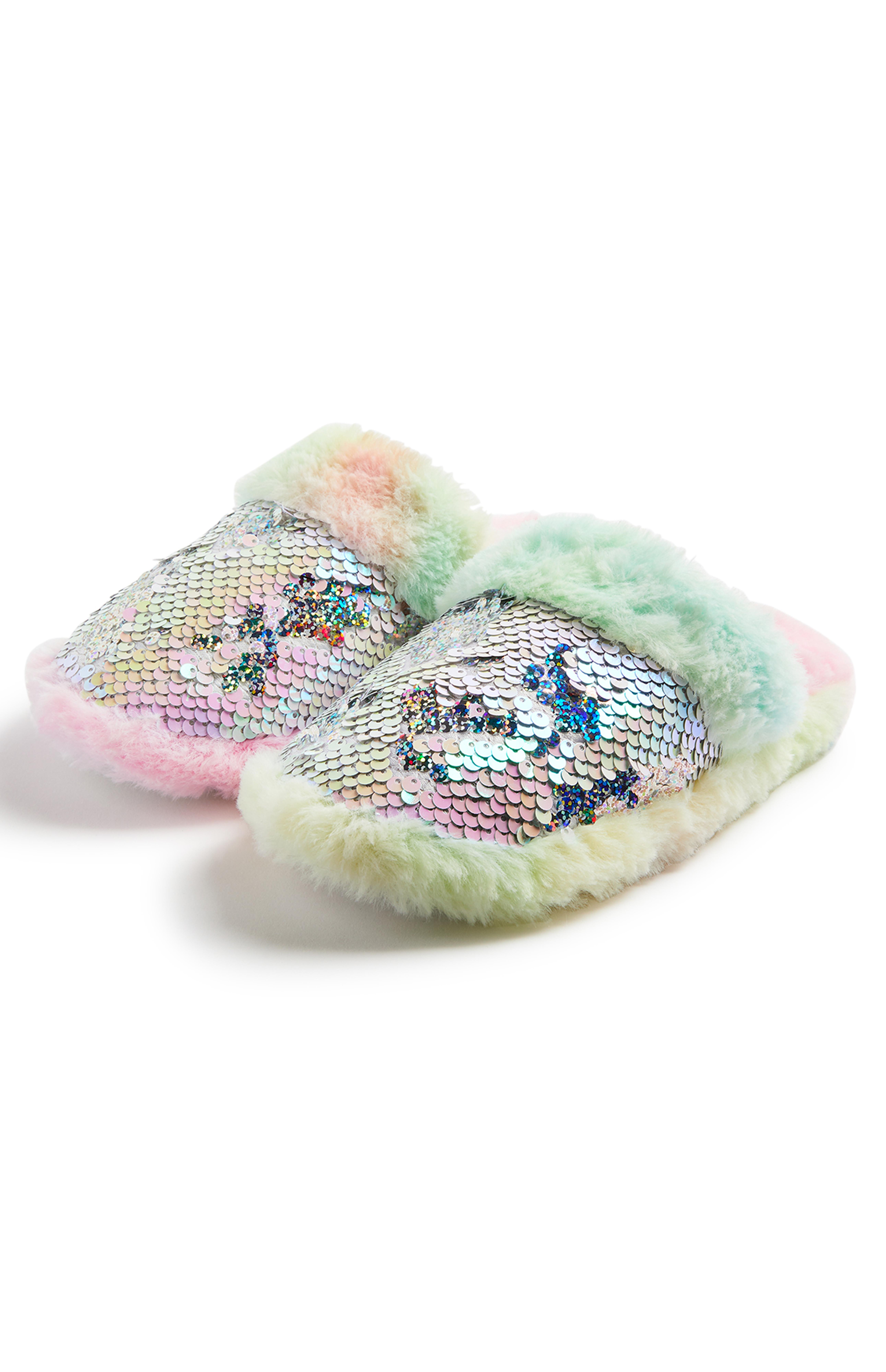 Meerkleurige pantoffels met pailletten voor meiden | Meisjesschoenen |  Meisjeskleding | Kinderkleding | Alle Primark-producten | Primark België  Nederlands