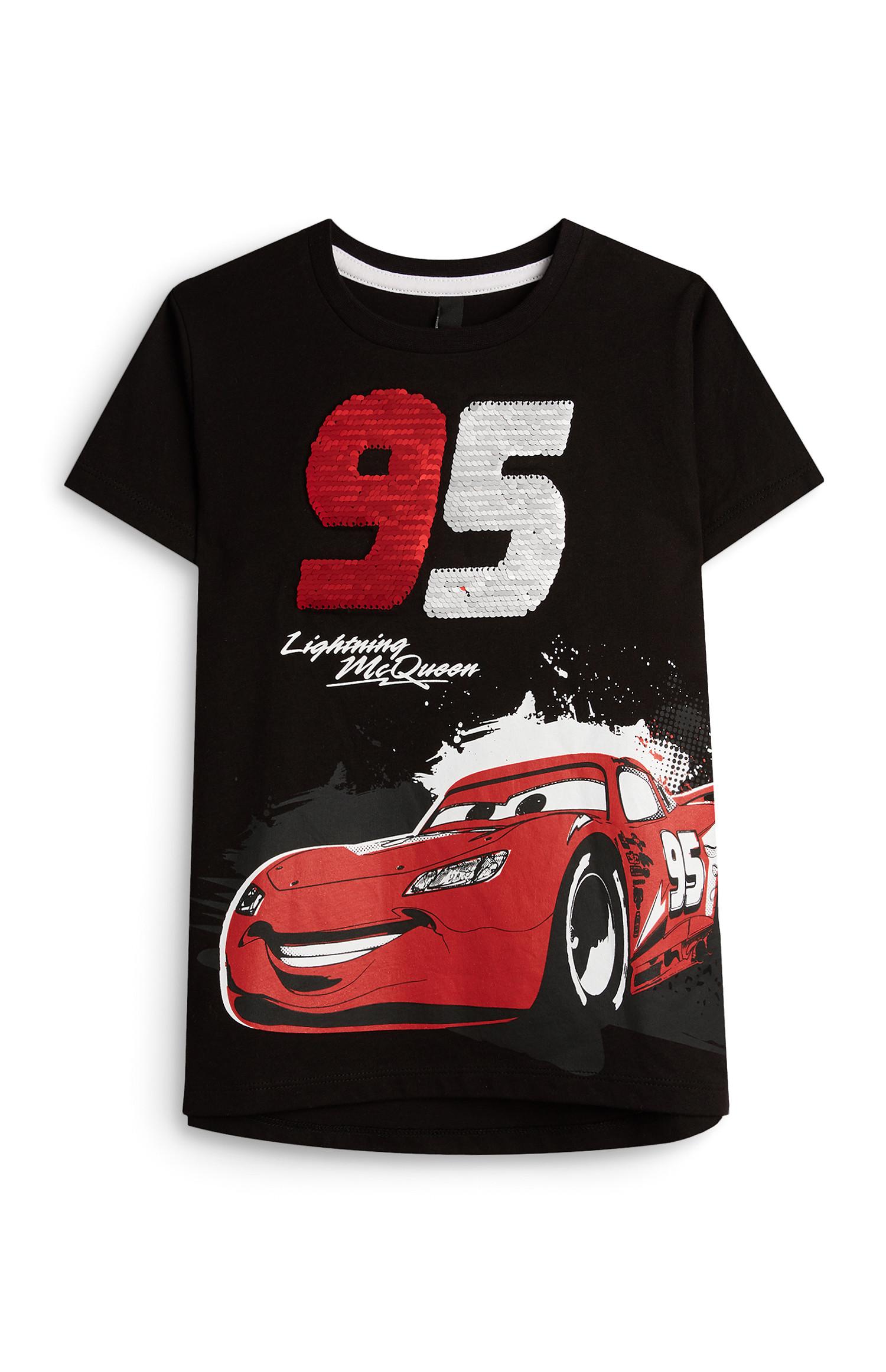 T-shirt con paillettes Saetta McQueen da bambino