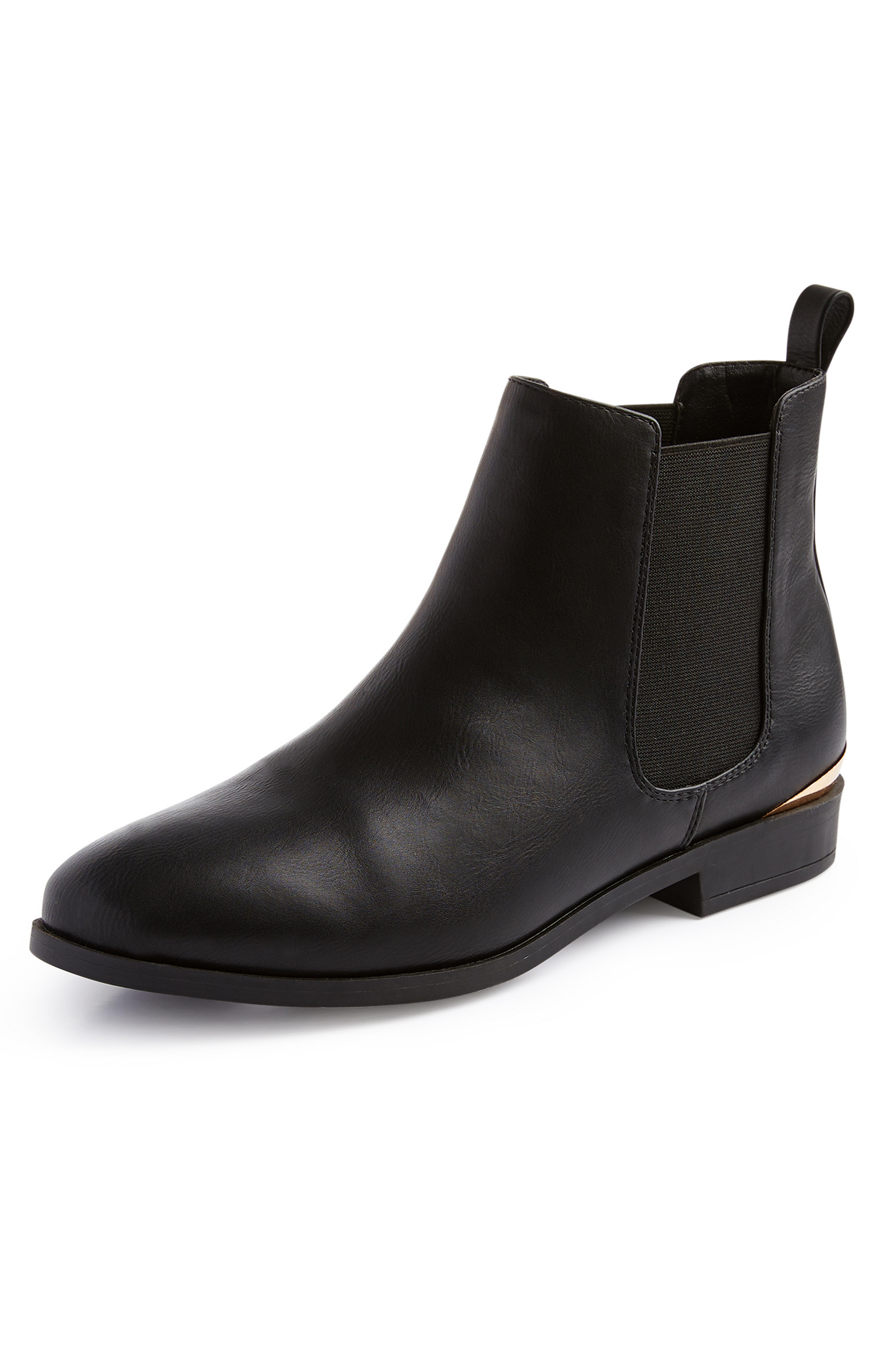 Black Faux PU Leather Chelsea Boots Women's Boots Women's Shoes & Boots Our Women's