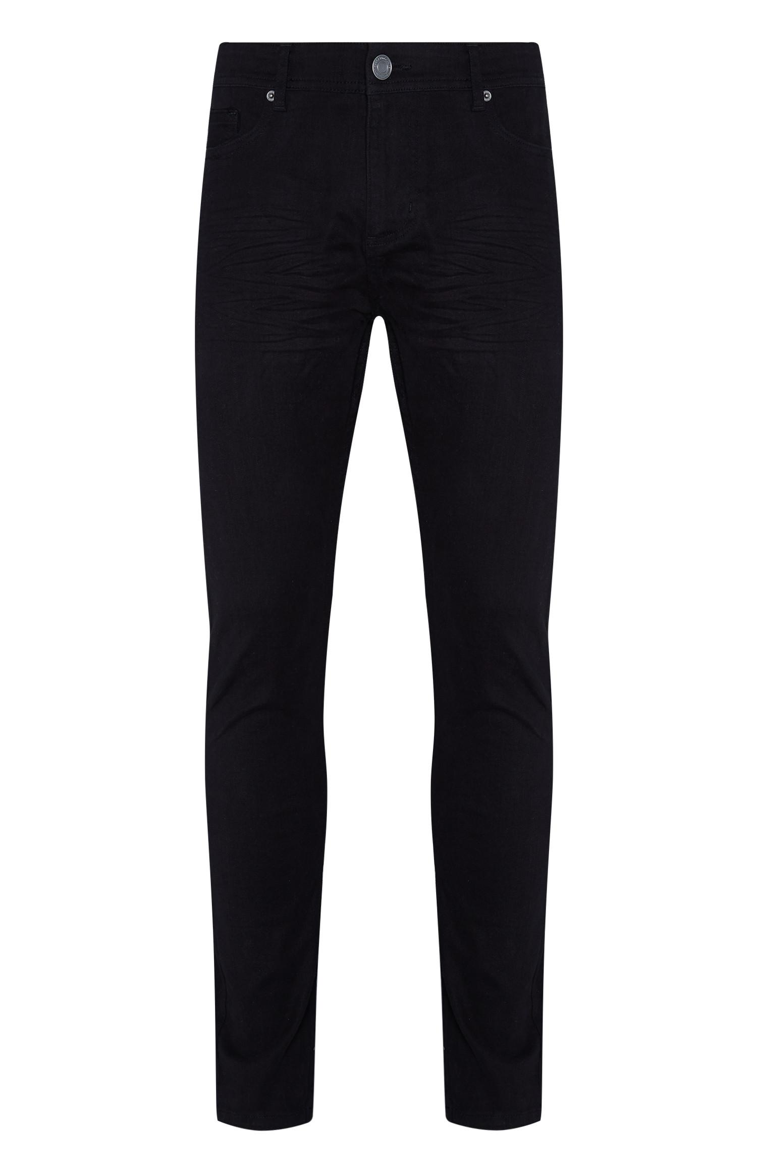 Calças ganga skinny sarja preto