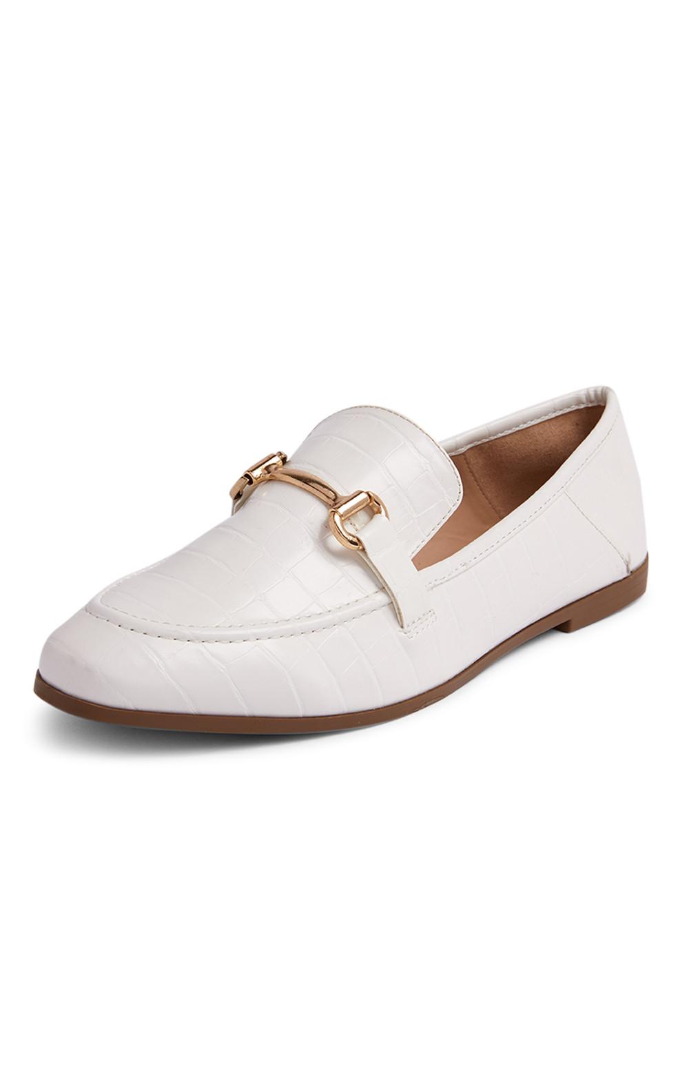 primark white flat shoes