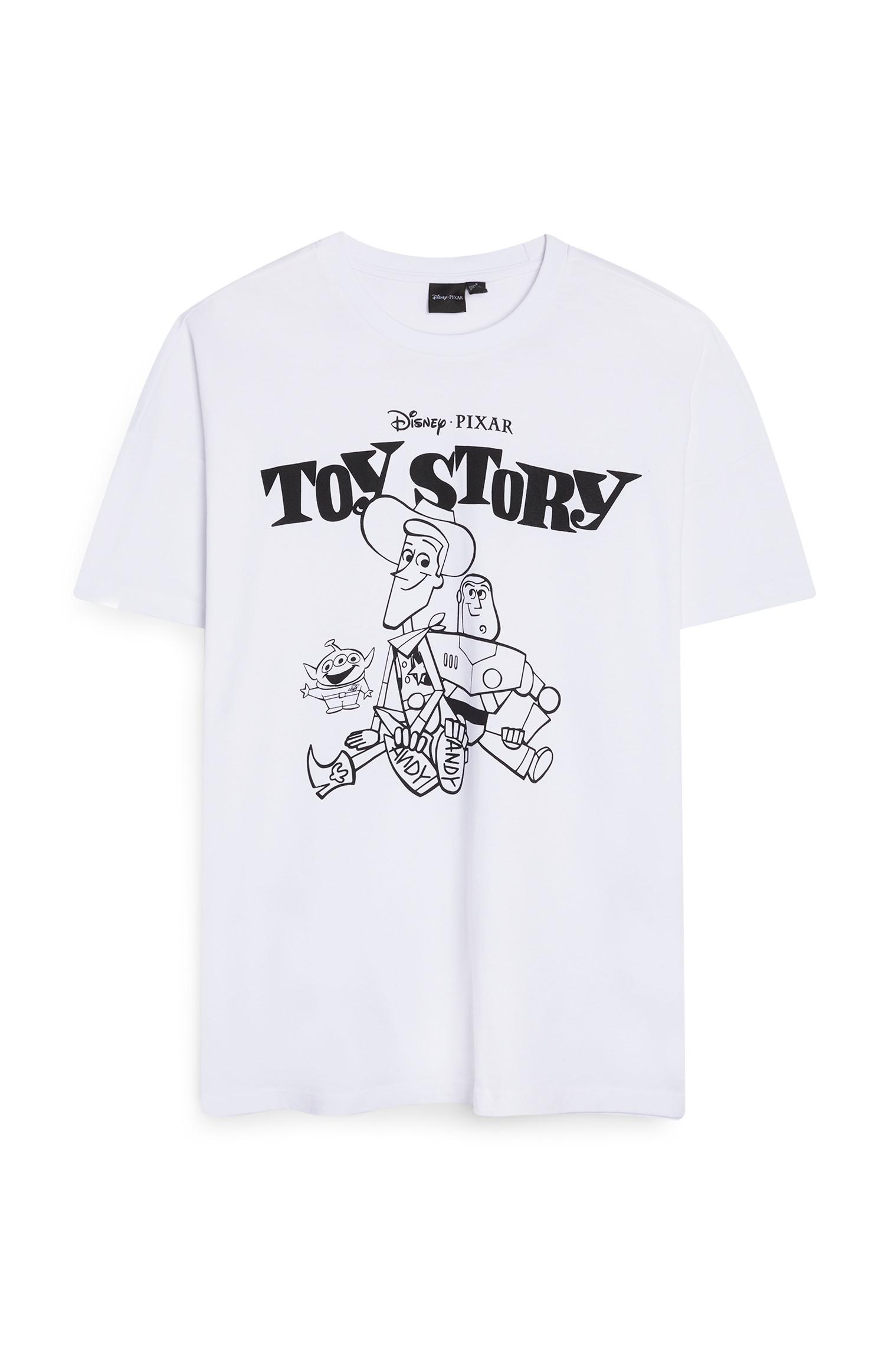 T-shirt ilustrativa Toy Story branco