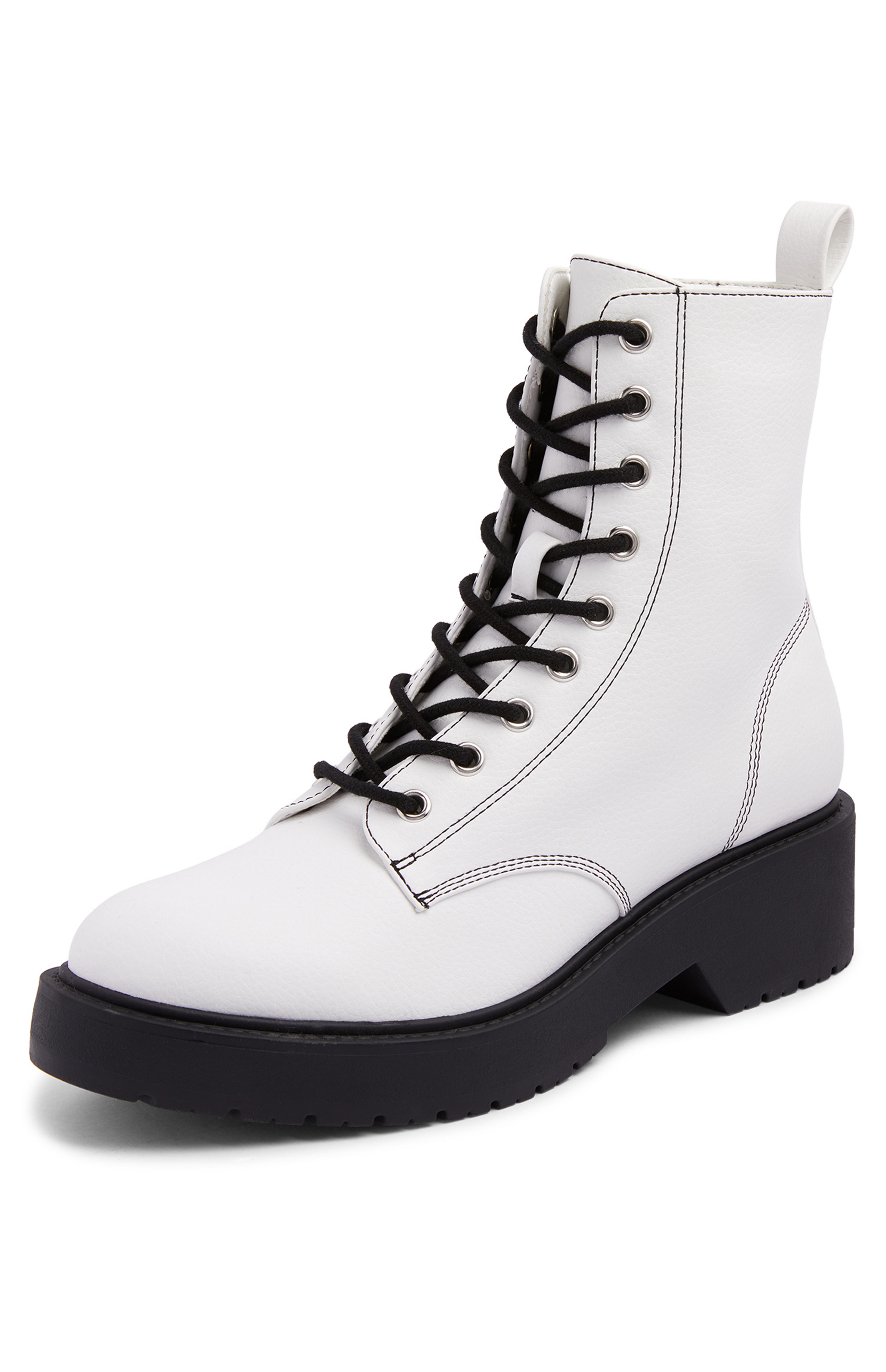 primark black lace up boots
