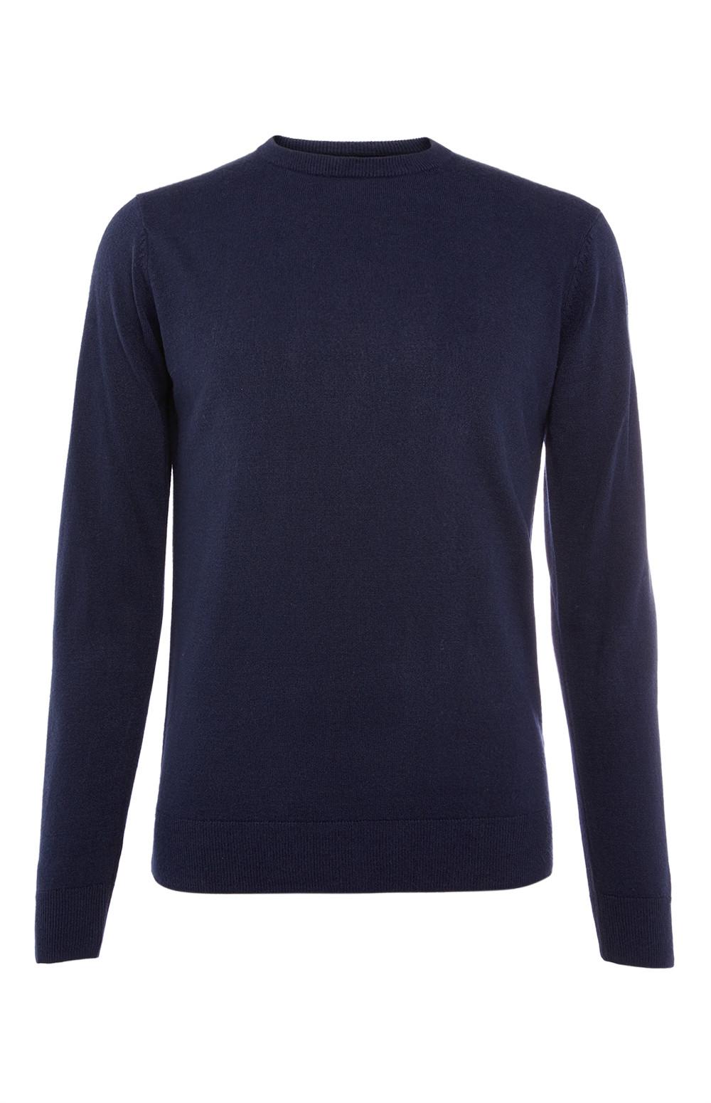 Navy Plain Acrylic Sweater Men's Jumpers & Sweaters Men's Hoodies