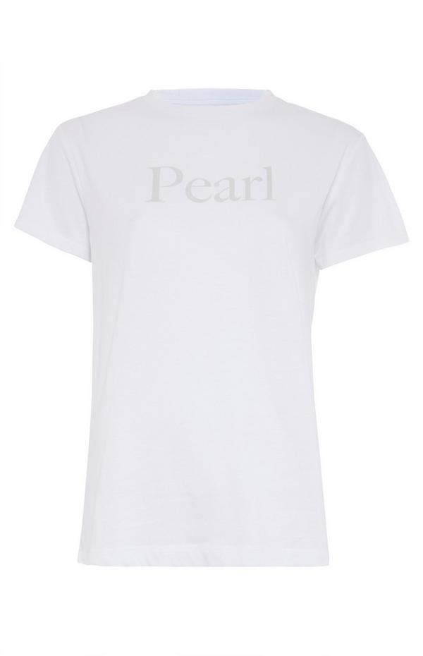 T-shirt blanc perle