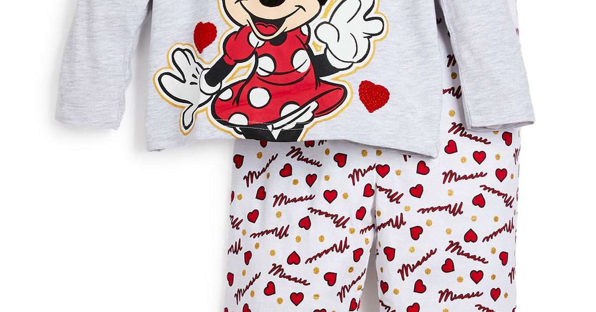 Pijama Disney Minnie Mouse menina cinzento/vermelho | Pijamas para criança | Roupa para bebé | Roupa para criança | Todos produtos Primark | Primark Portugal