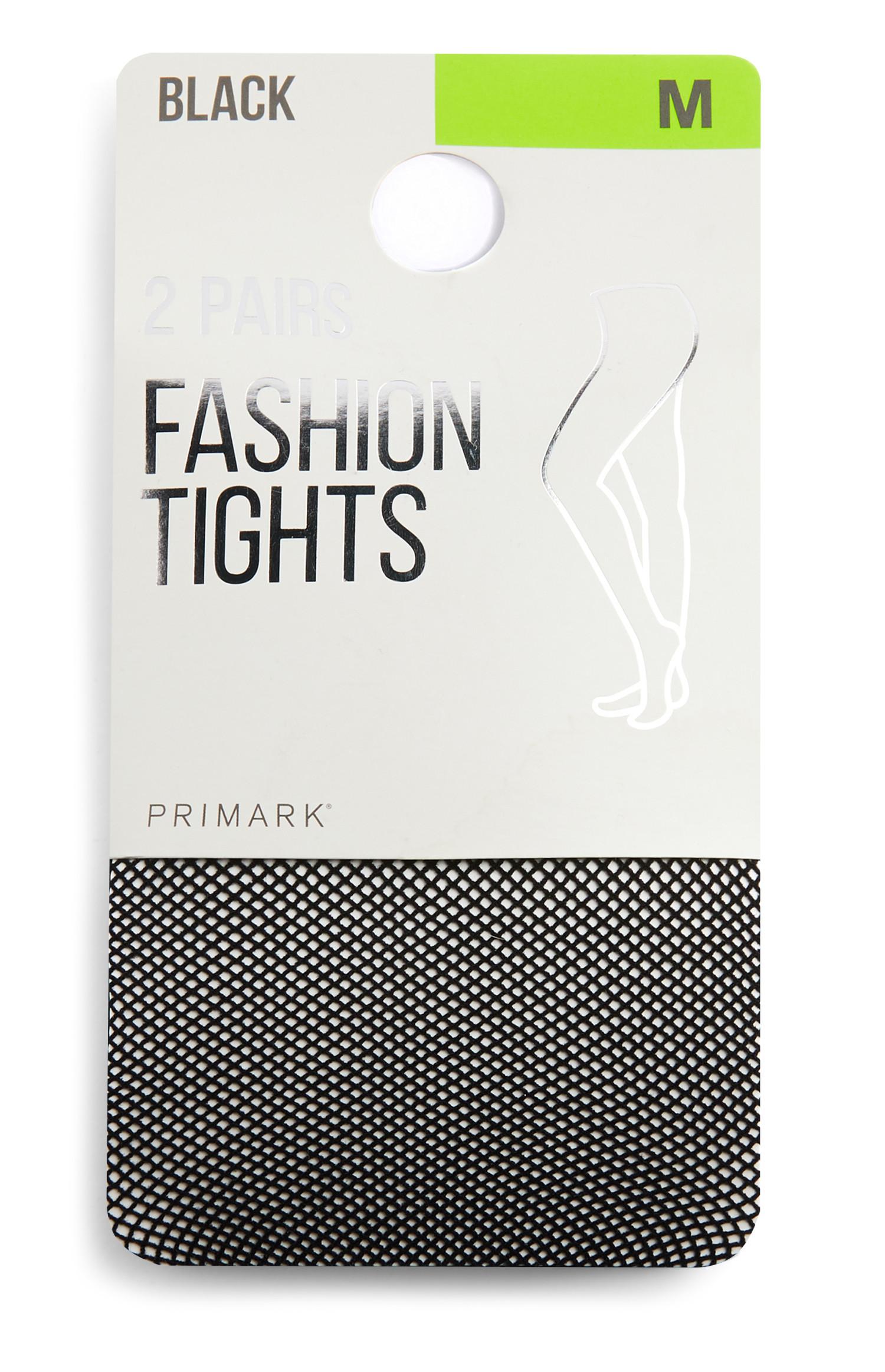 Pack 2 collants de rede pequenos preto