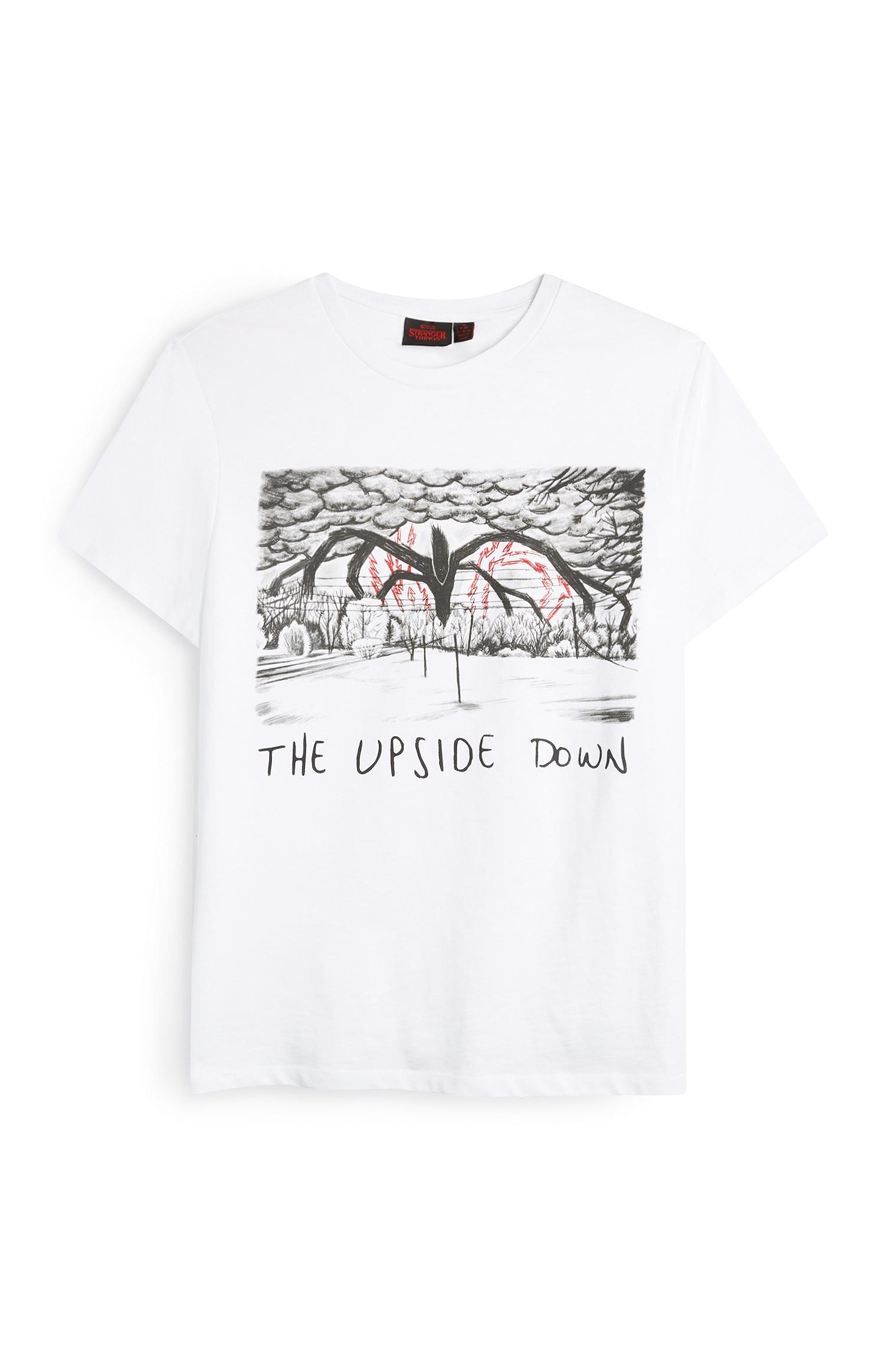 T-shirt bianca The Upside Down Stranger Things