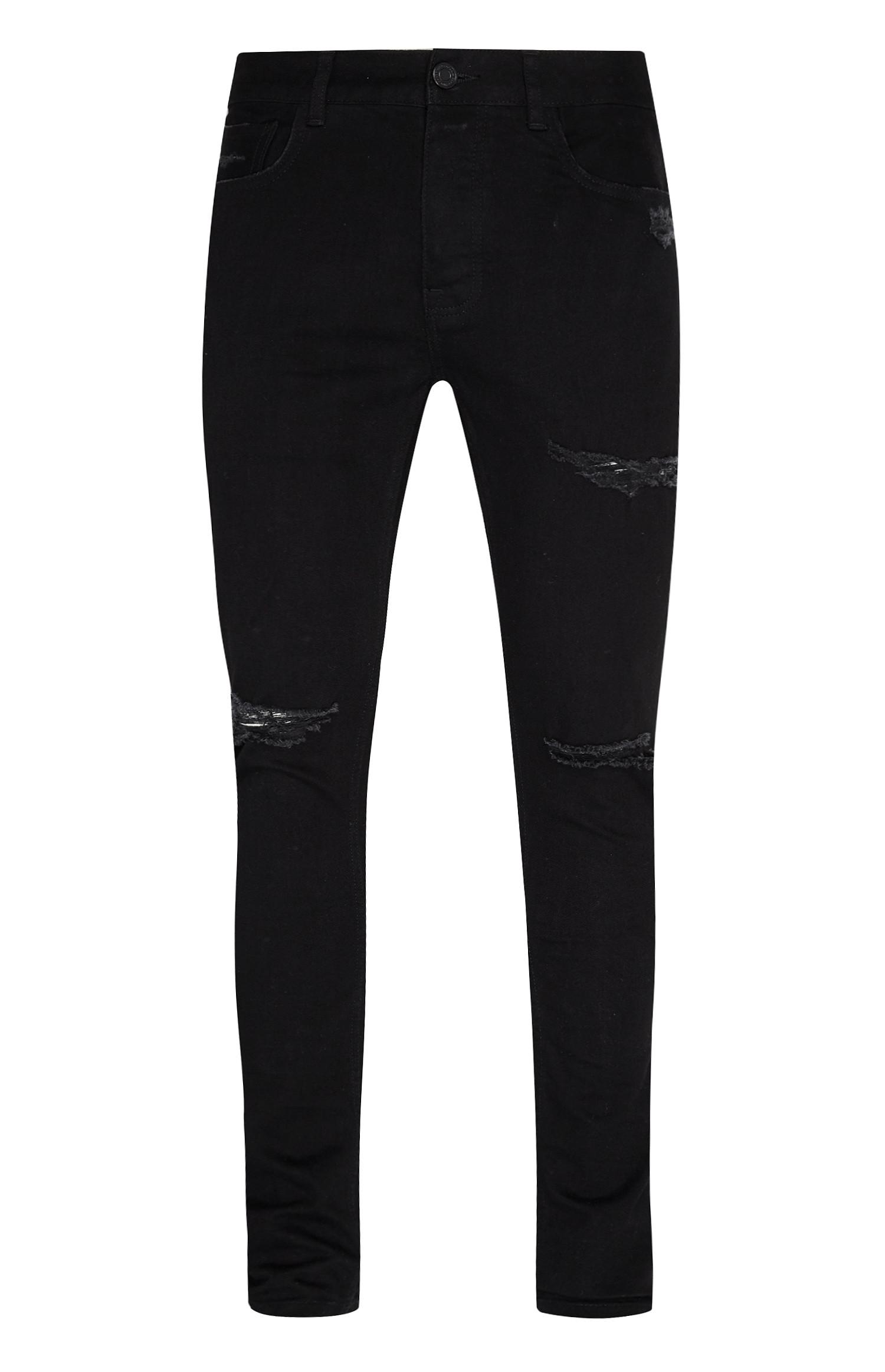 black ripped skinny jeans primark