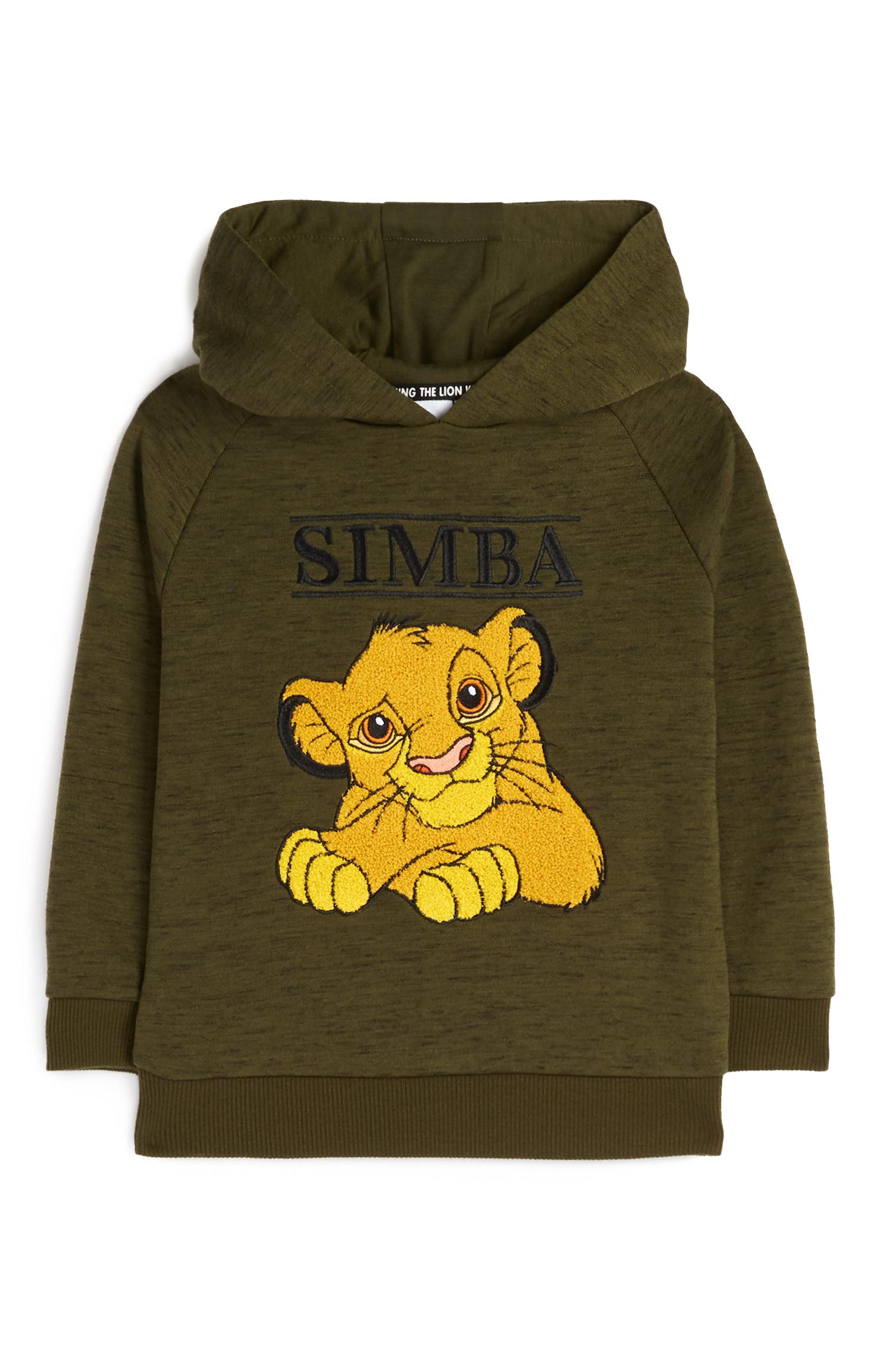 Camisola capuz Simba menino caqui
