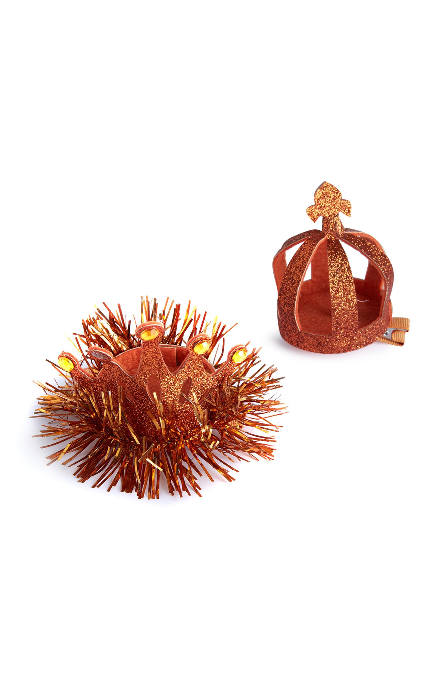 Oranžne sponke za lase Kings Day