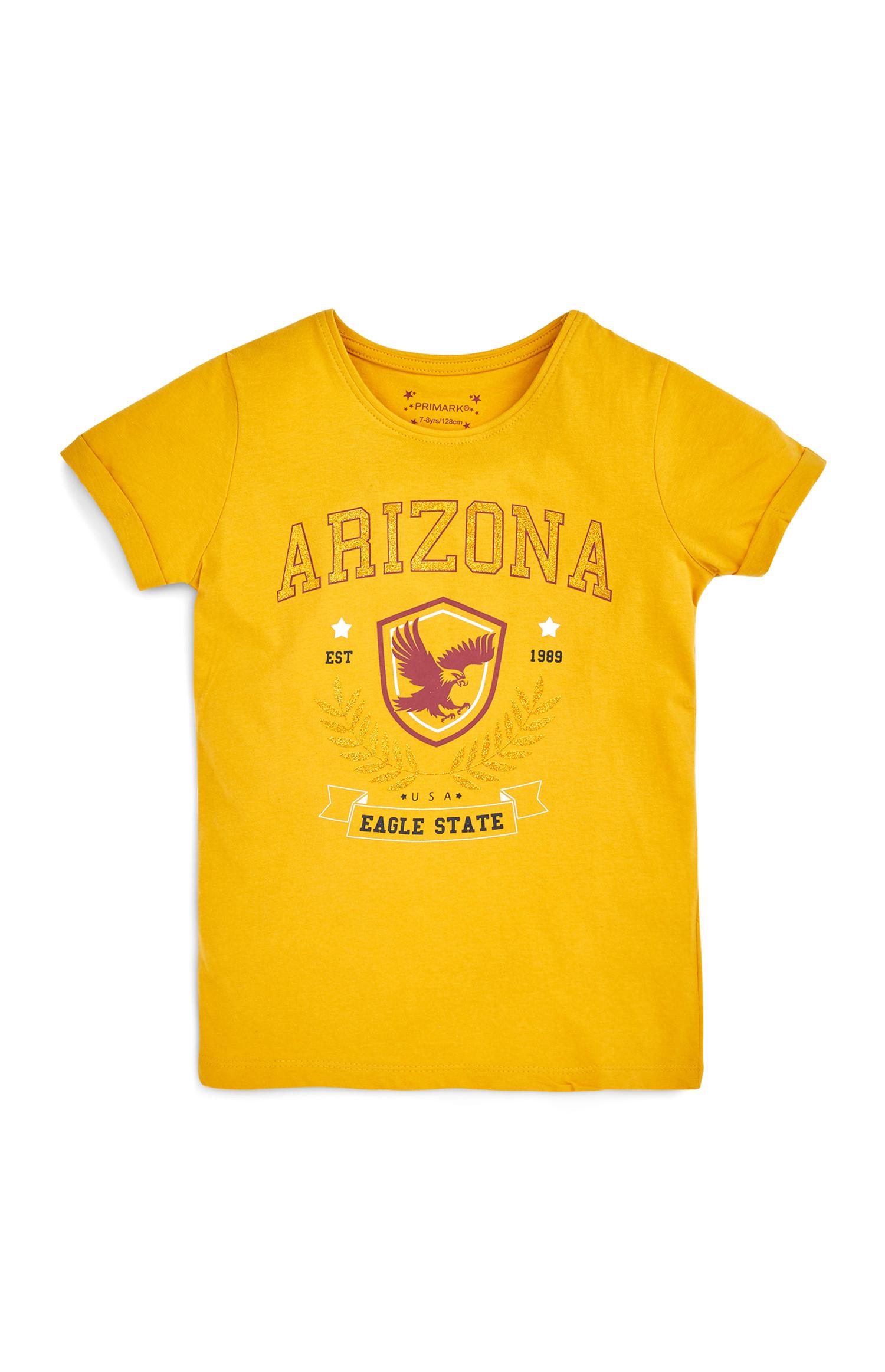 T-shirt Arizona amarelo para rapariga