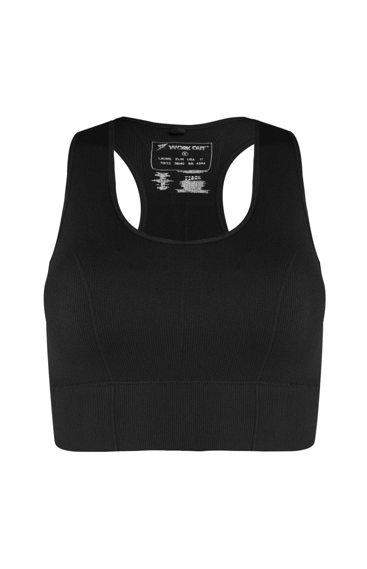 Top desporto curto preto