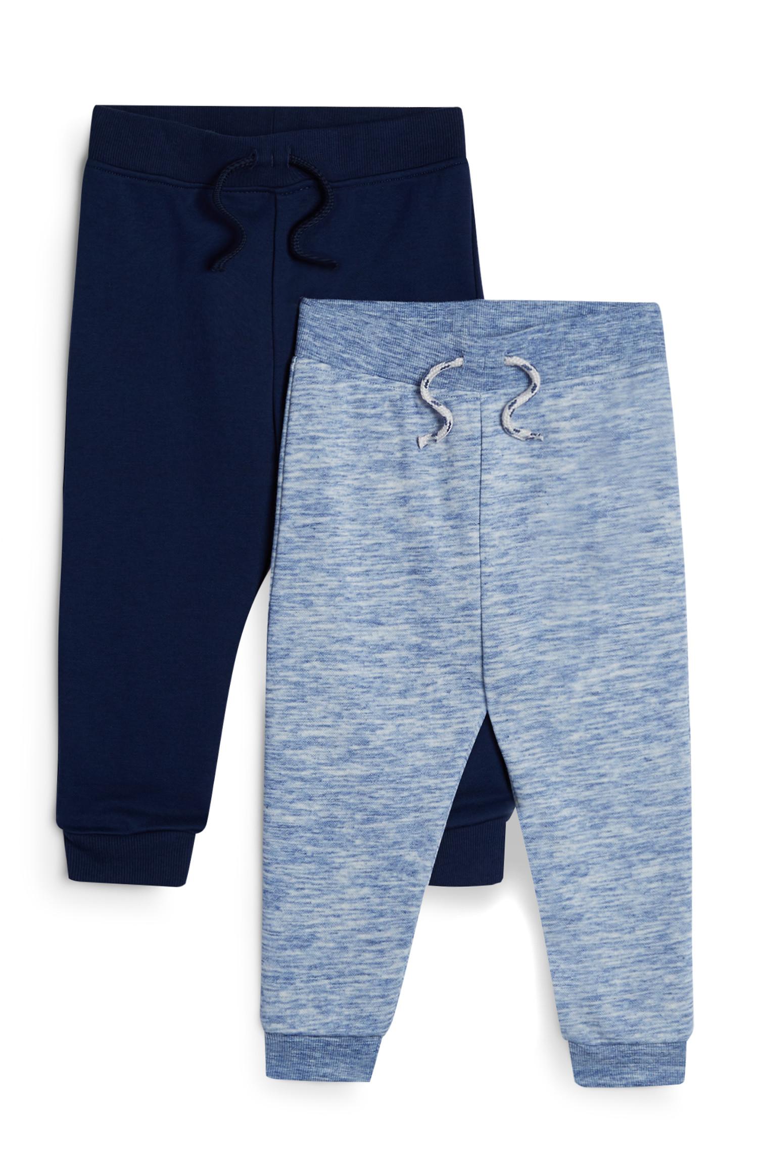 Fantovske svetlo in temno modre hlače za prosti čas za dojenčke