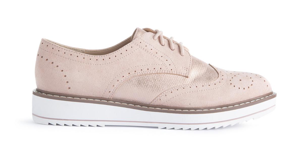 Beige Sporty Brogues | Ballerinas | Shoes & Boots | Womens | Categories ...