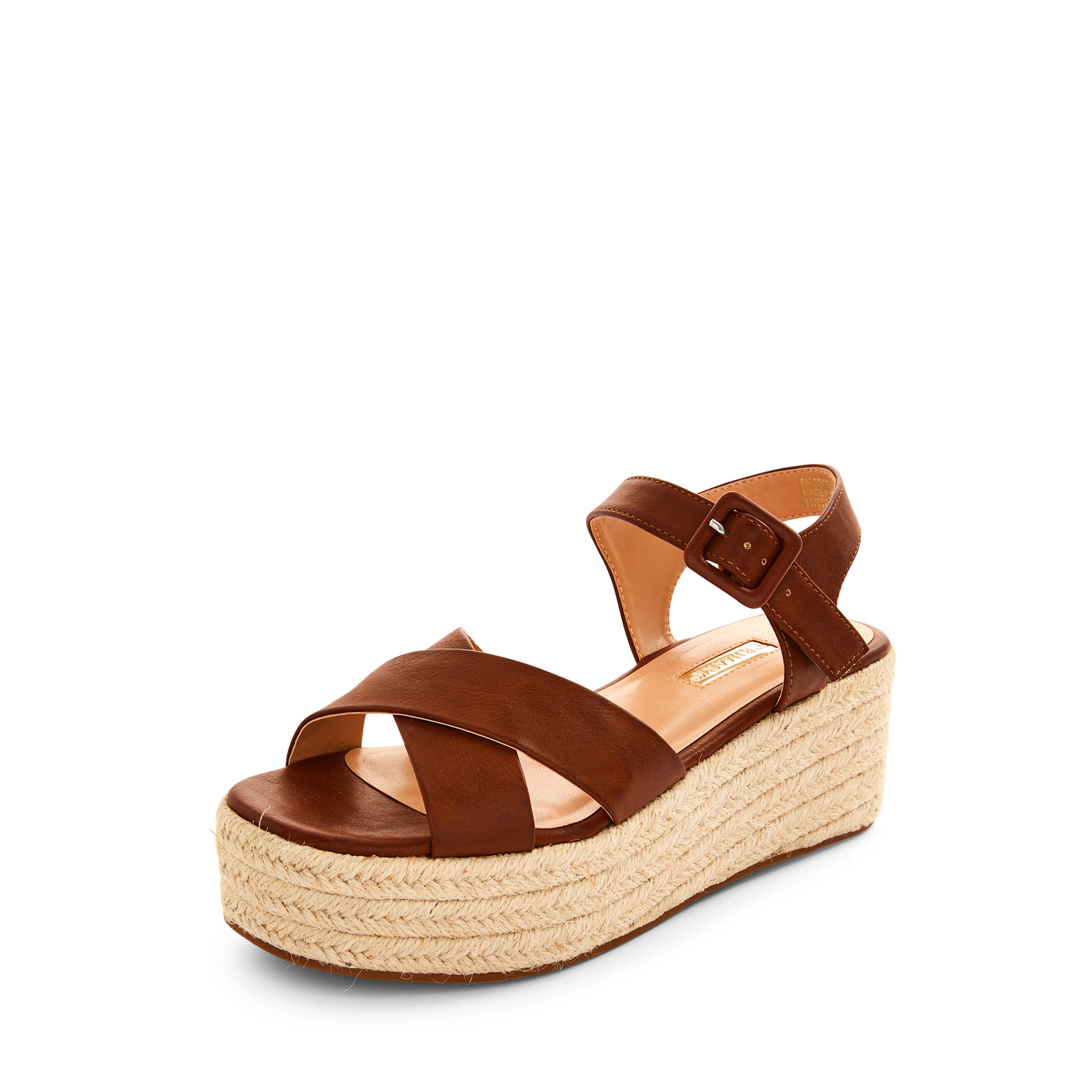 Brown Jute Flatform Wedge Sandals | Heels & Wedges | Women's Shoes ...