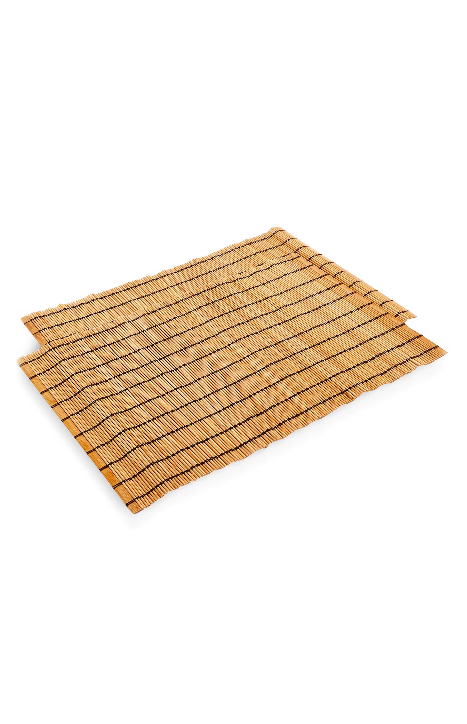 Wooden Rectangle Place Mat 2 Pack Kitchen & Dining All Homeware