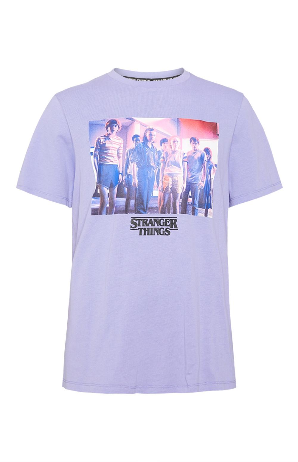 T-shirt Stranger Things azul-claro