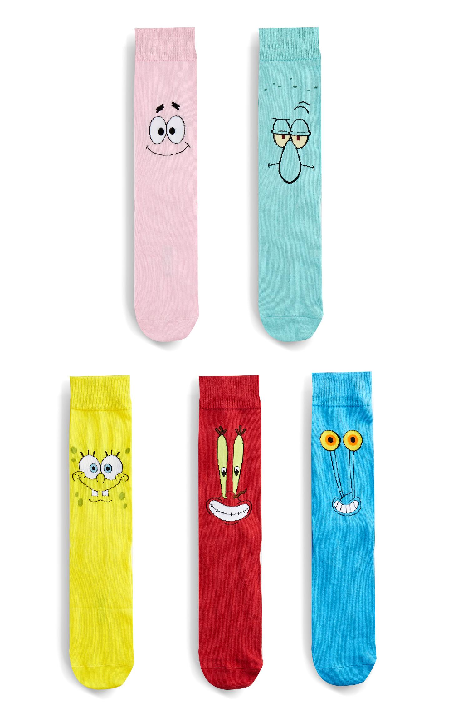 Pack 5 pares meias Spongebob Squarepants
