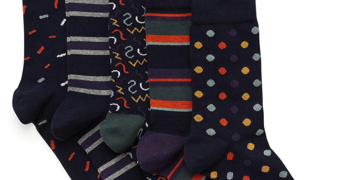 Scribble Conversational Socks 5 Pack | Men's Socks | Men's Underwear ...