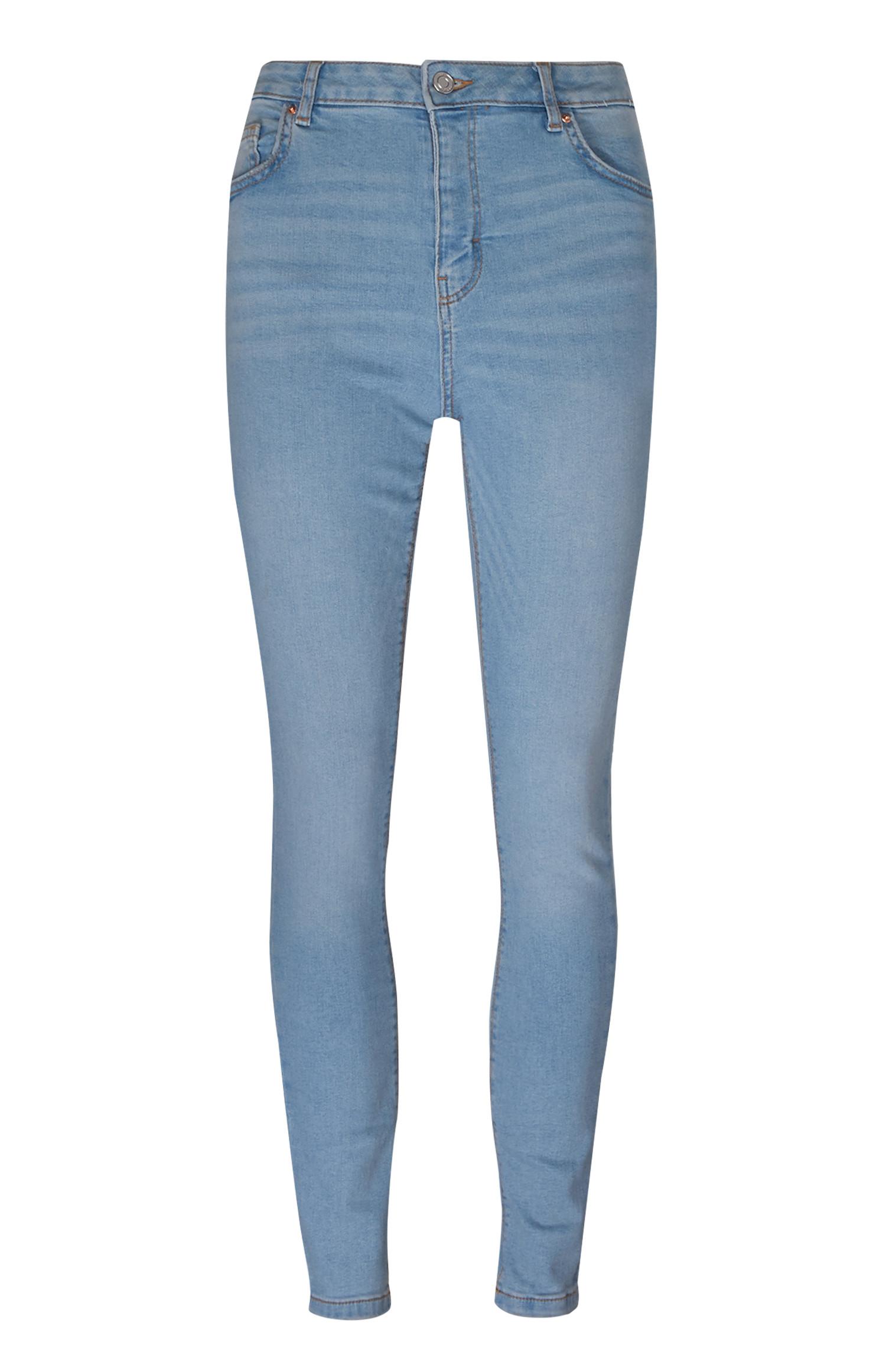 Svetlo modre push-up kavbojke