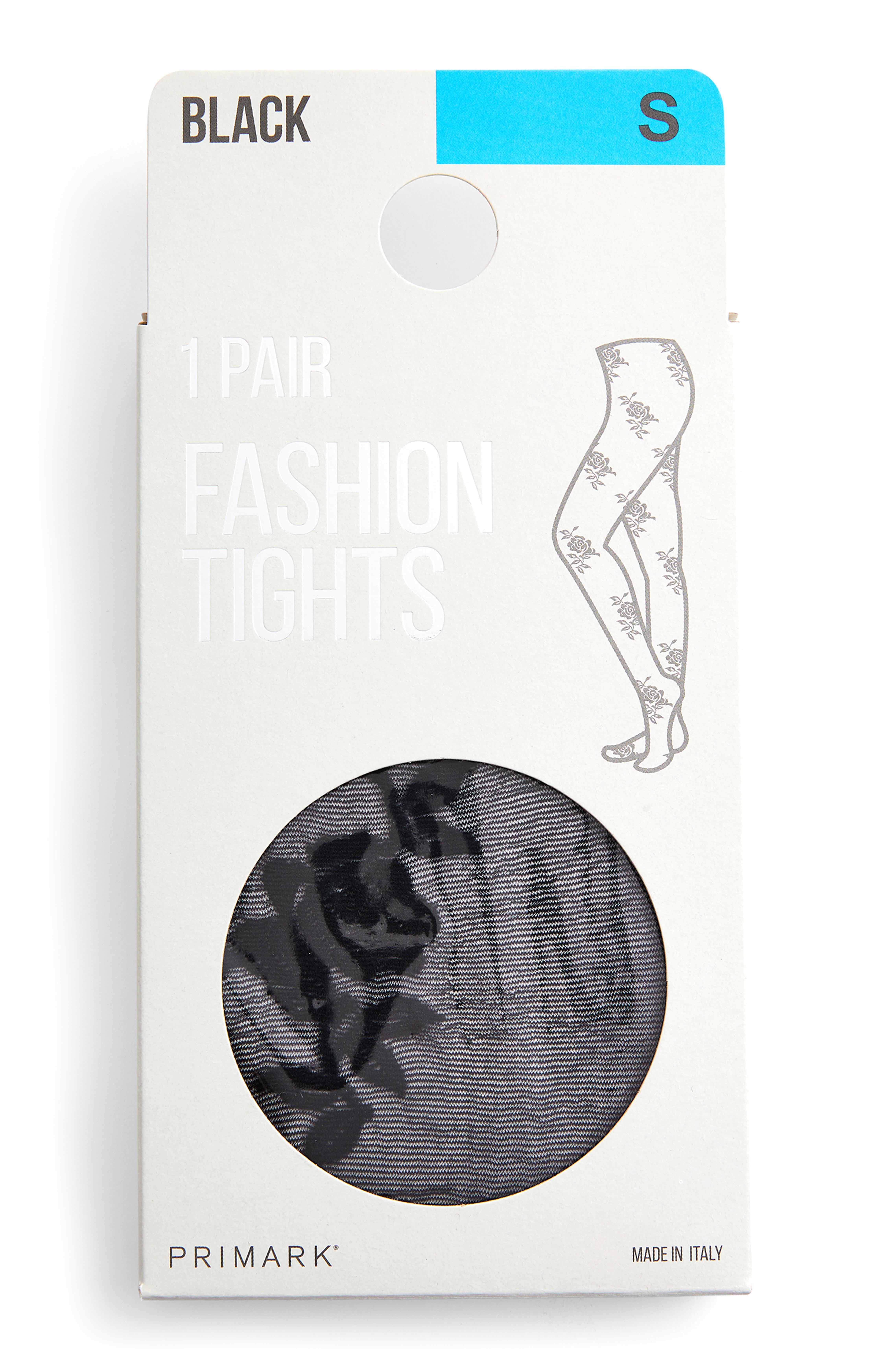 Black Sheer Floral Fashion Tights Women's Socks & Tights Women's